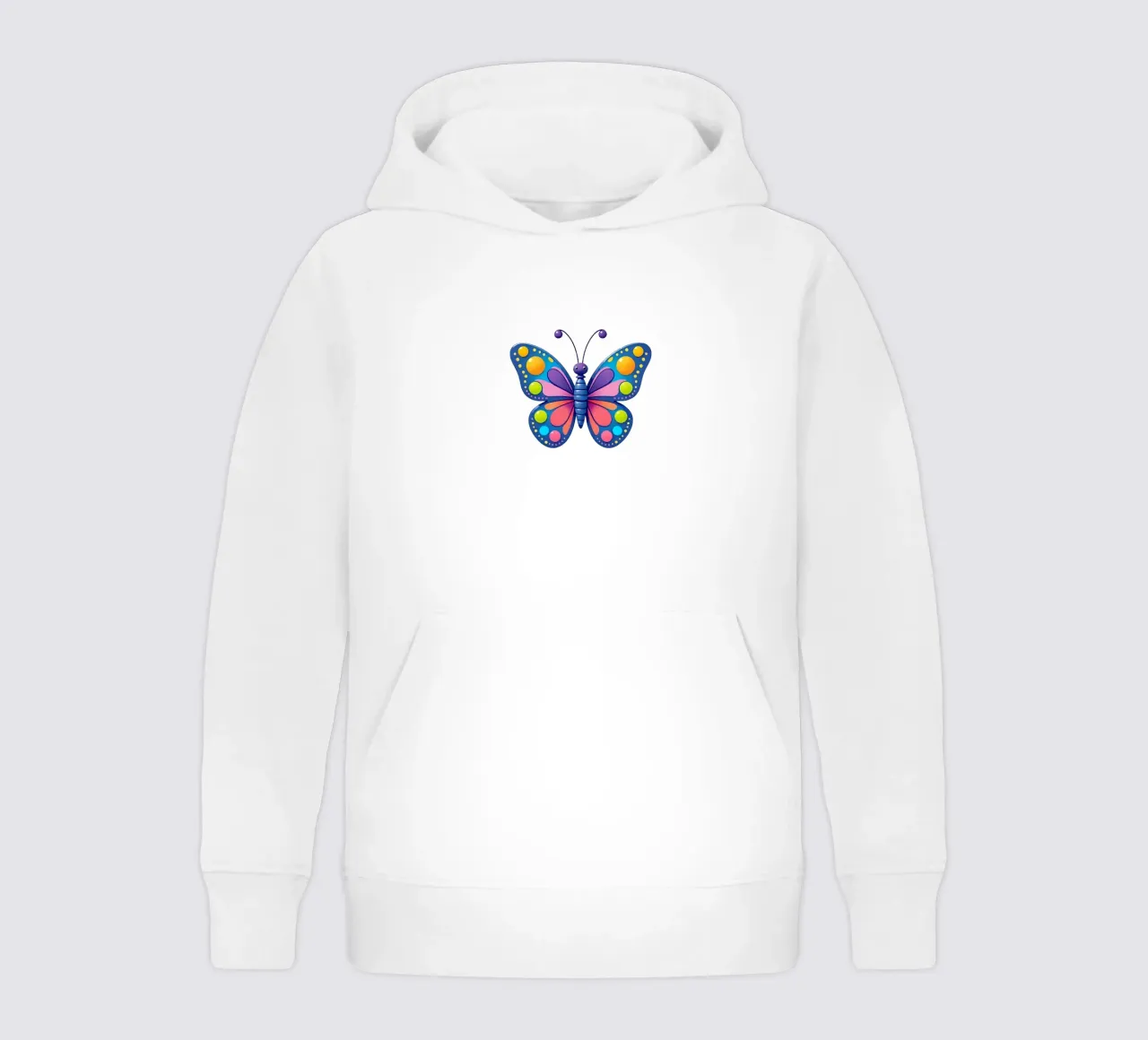 Farfalla_3a felpa bambino con cappuccio da Tierisch bunt by LK