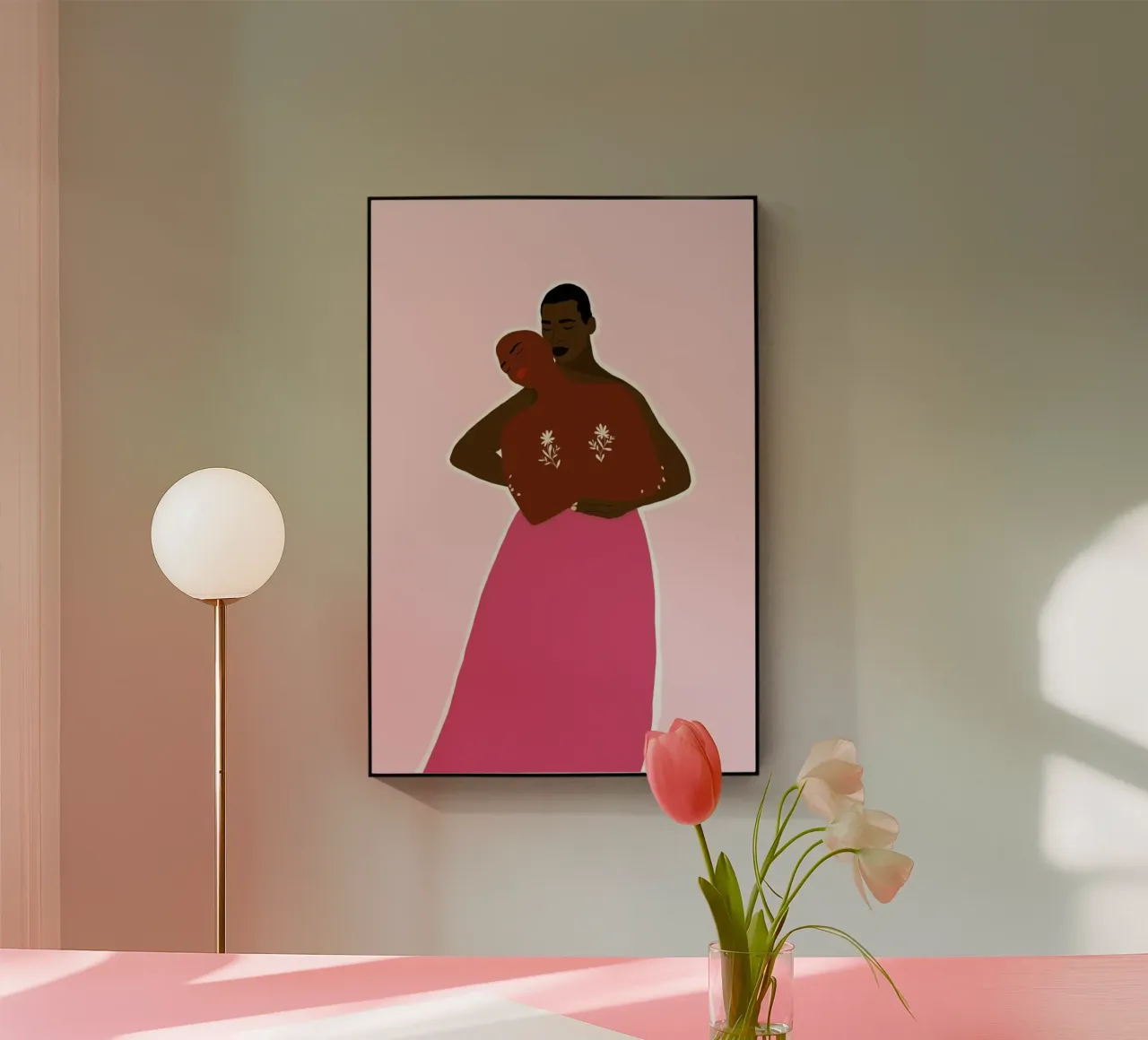 Inside You Hug plexiglass da Céleste Wallaert