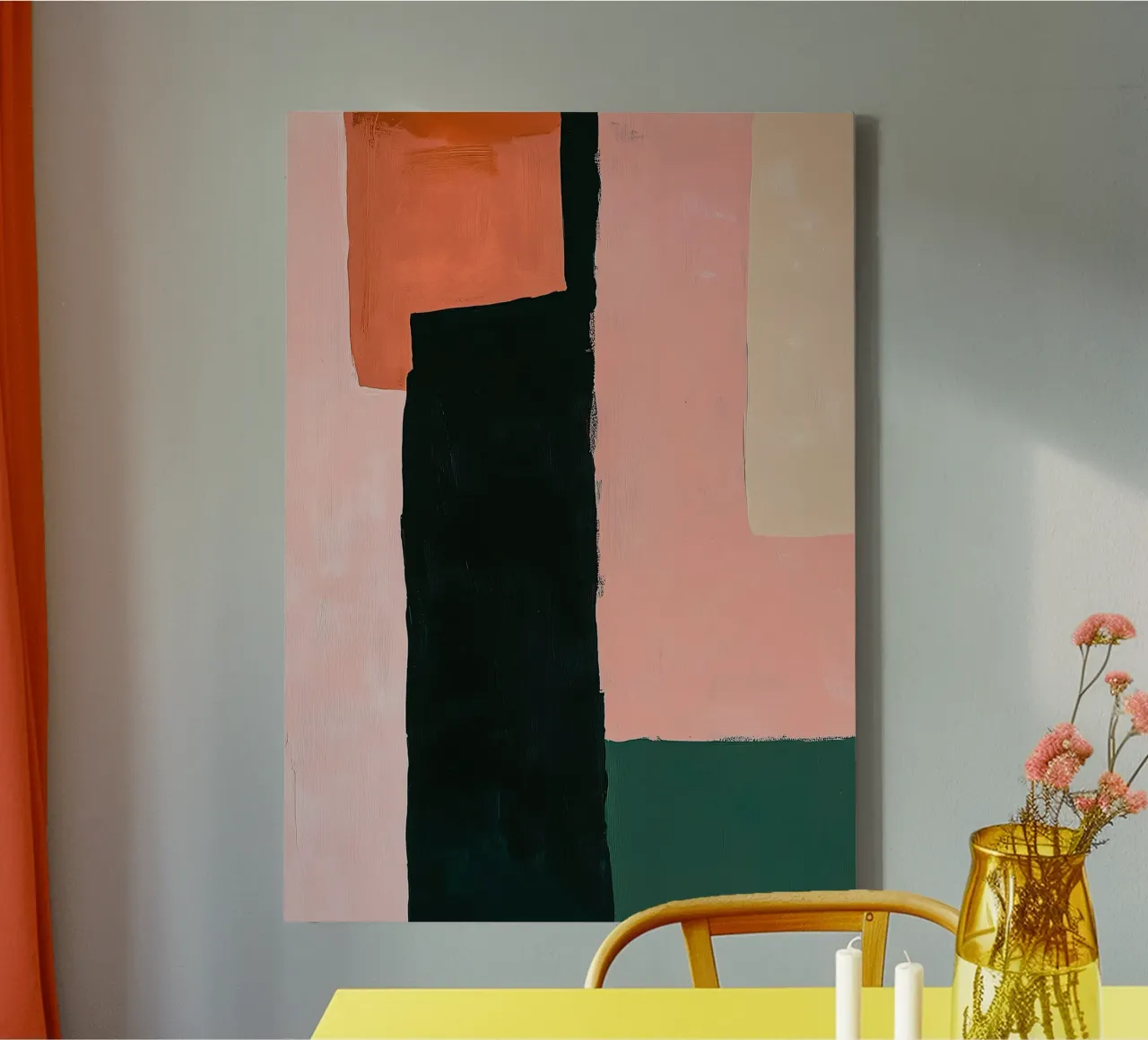 Forma e colore tela con Cornice a cassetta da Euphoria Theresa