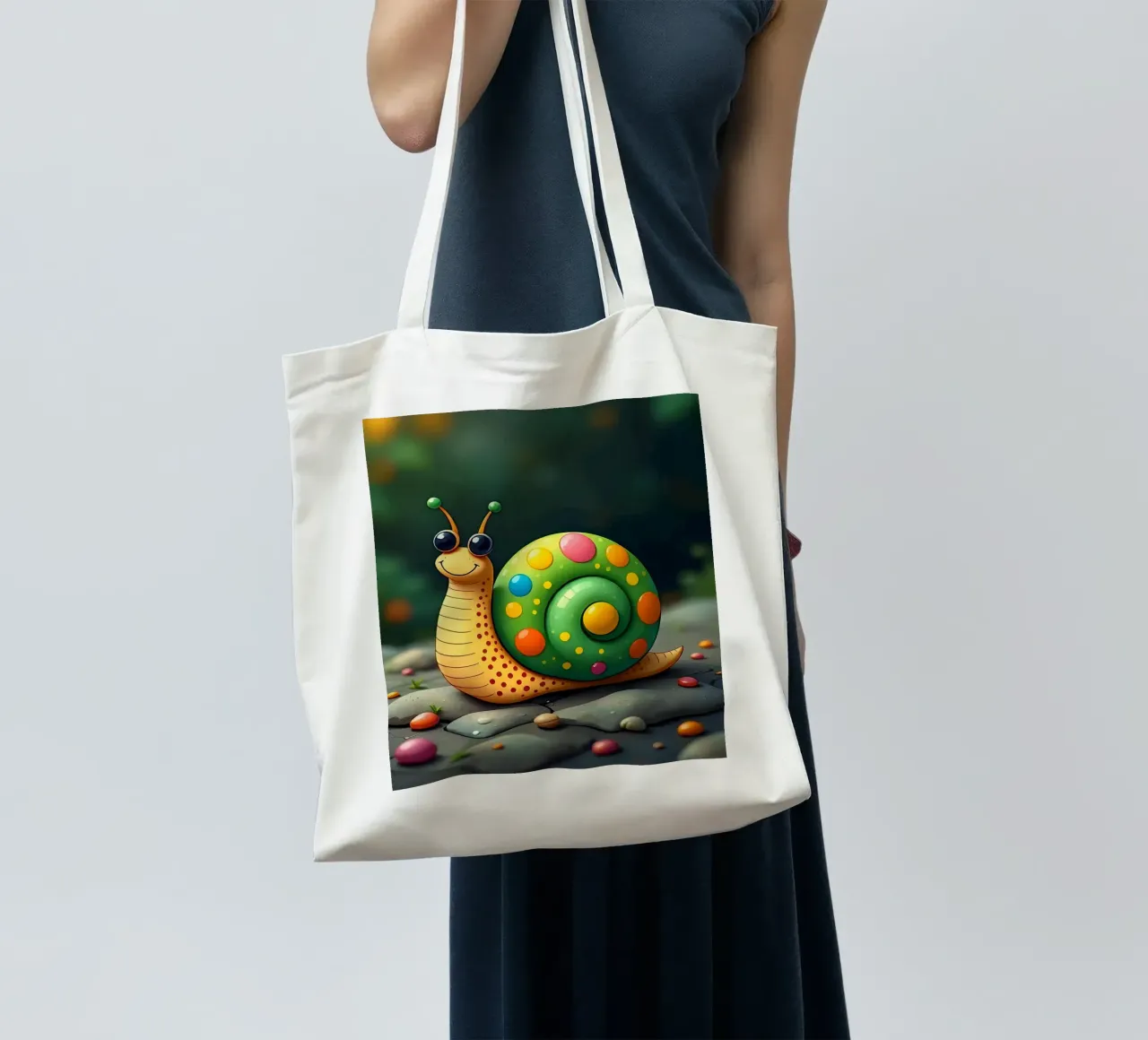 Lumaca_2 borsa in juta da Tierisch bunt by LK