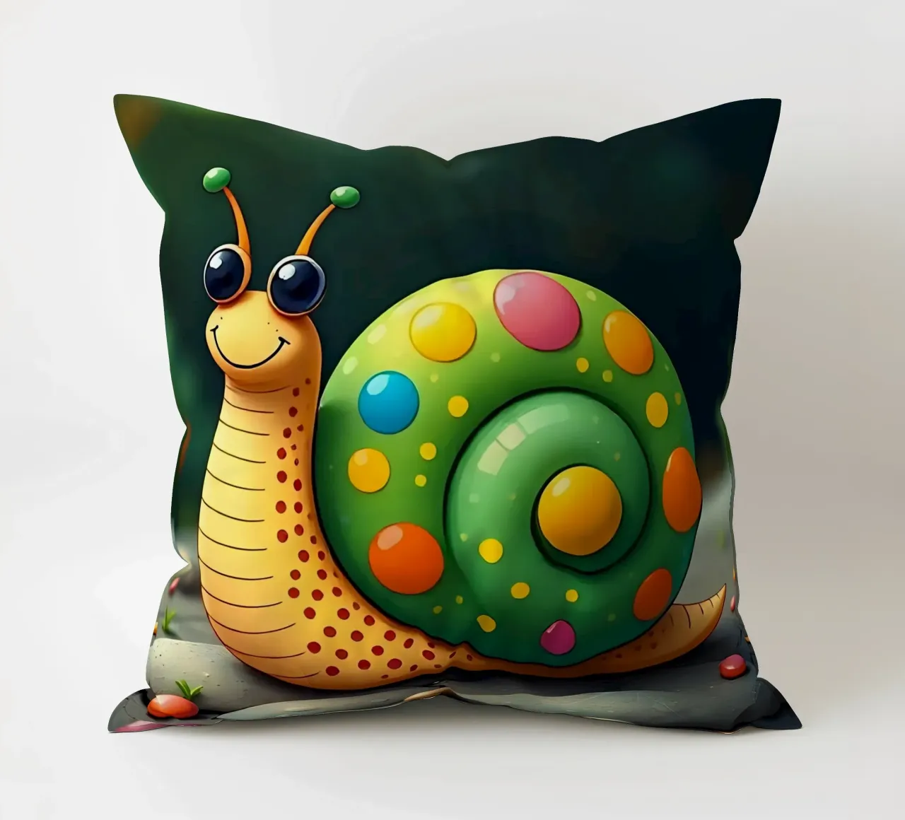 Lumaca_2 cuscino da Tierisch bunt by LK
