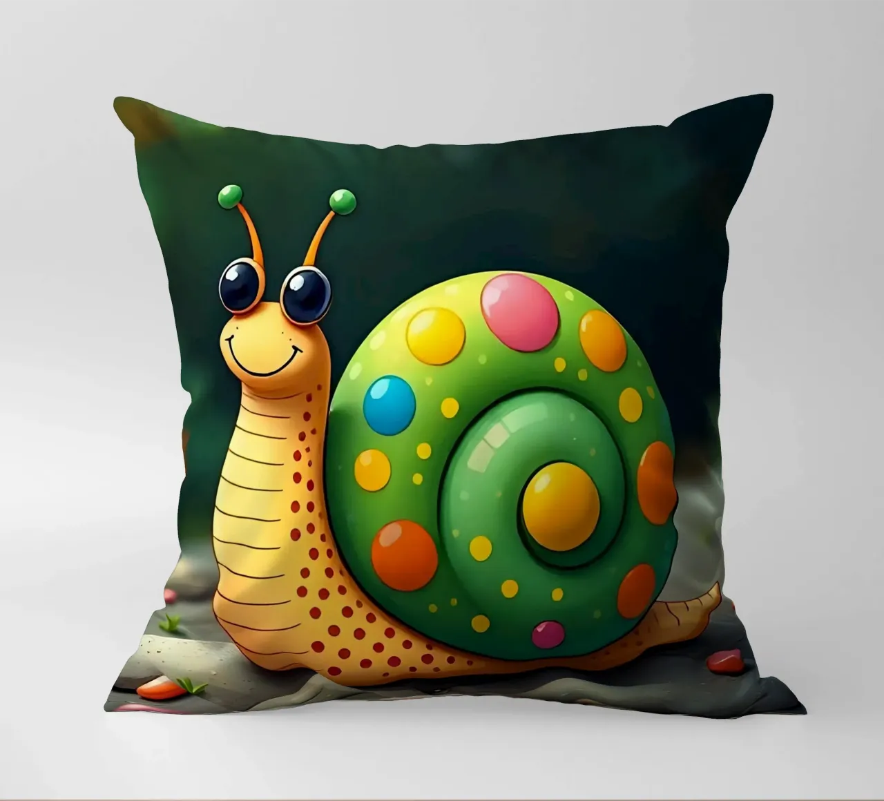 Lumaca_2 cuscino da Tierisch bunt by LK