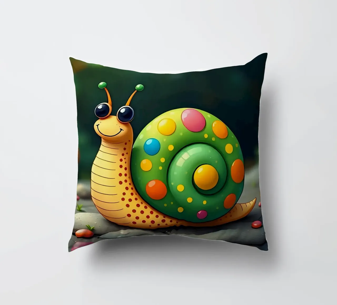 Lumaca_2 cuscino da Tierisch bunt by LK