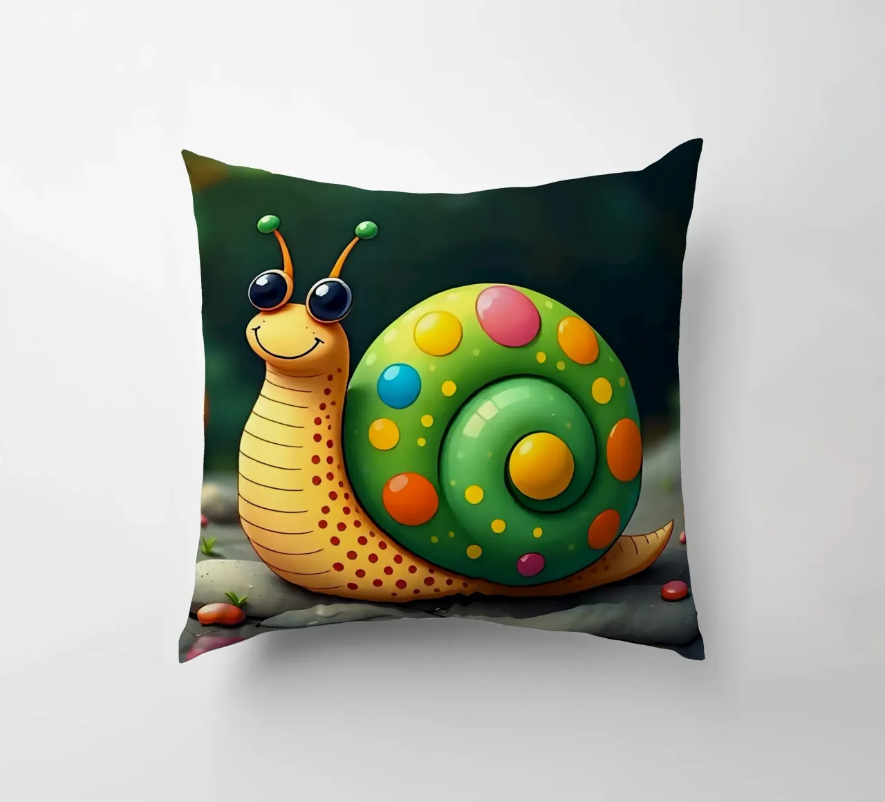 Lumaca_2 cuscino da Tierisch bunt by LK