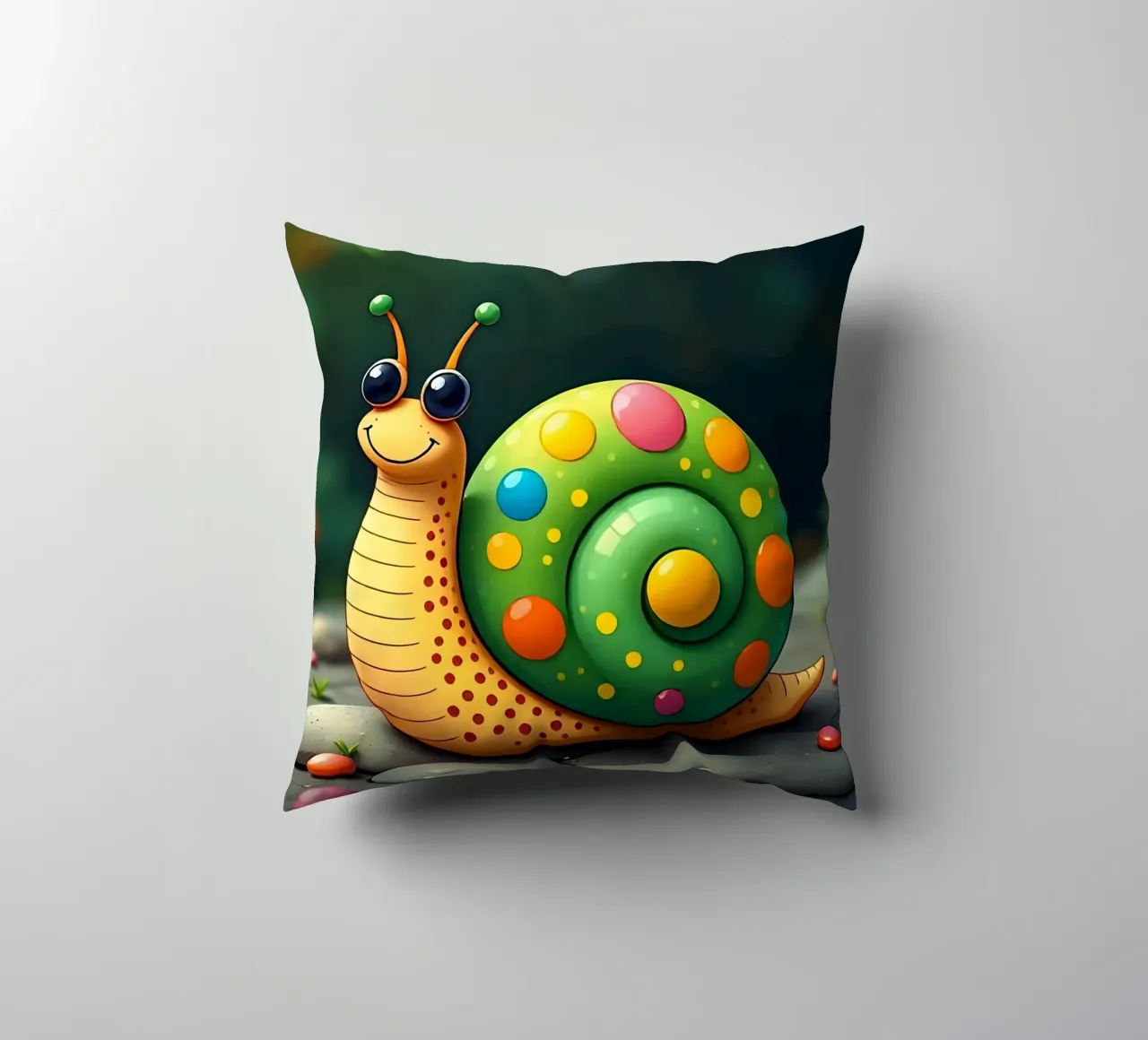 Lumaca_2 cuscino da Tierisch bunt by LK