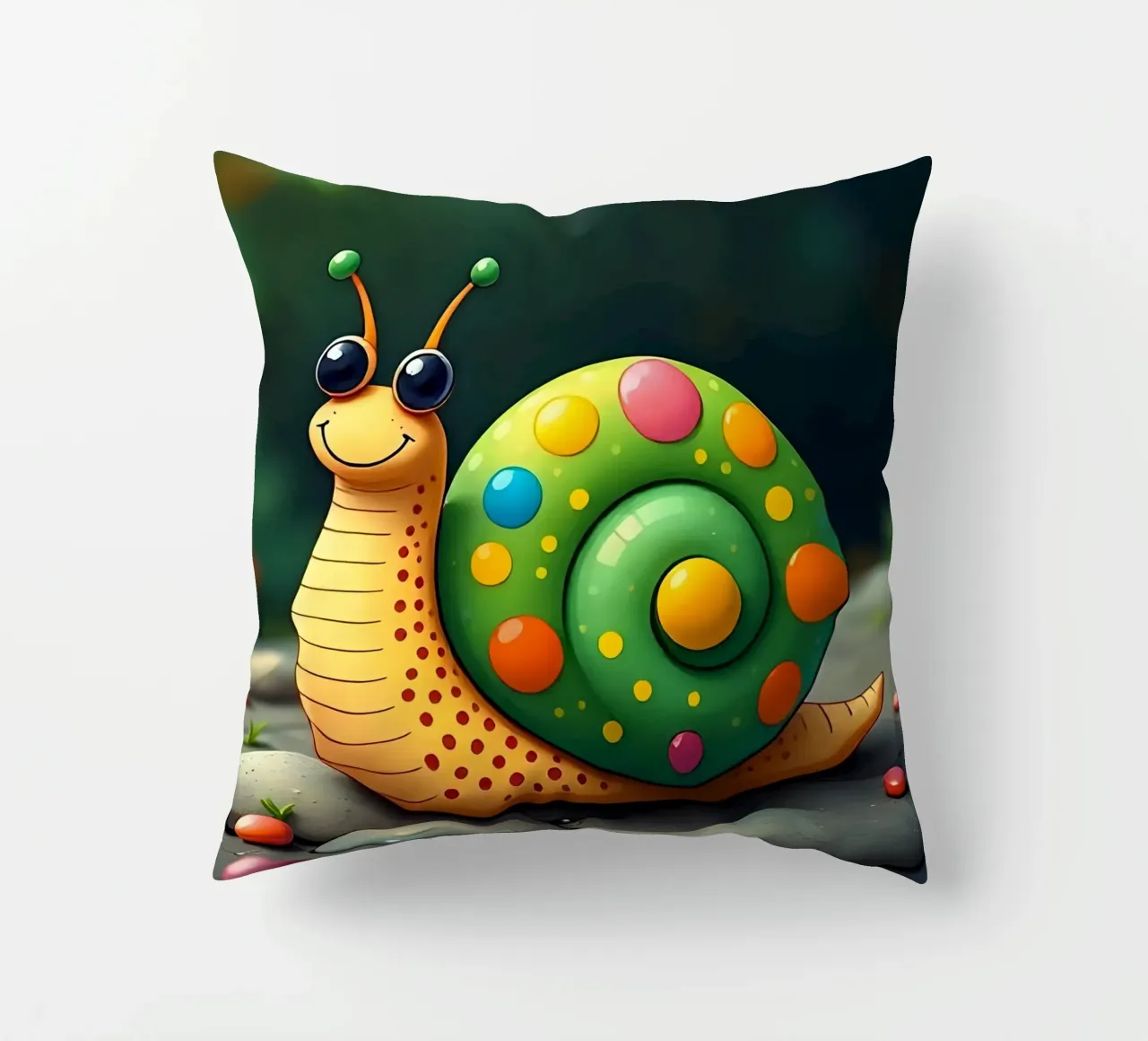 Lumaca_2 cuscino da Tierisch bunt by LK