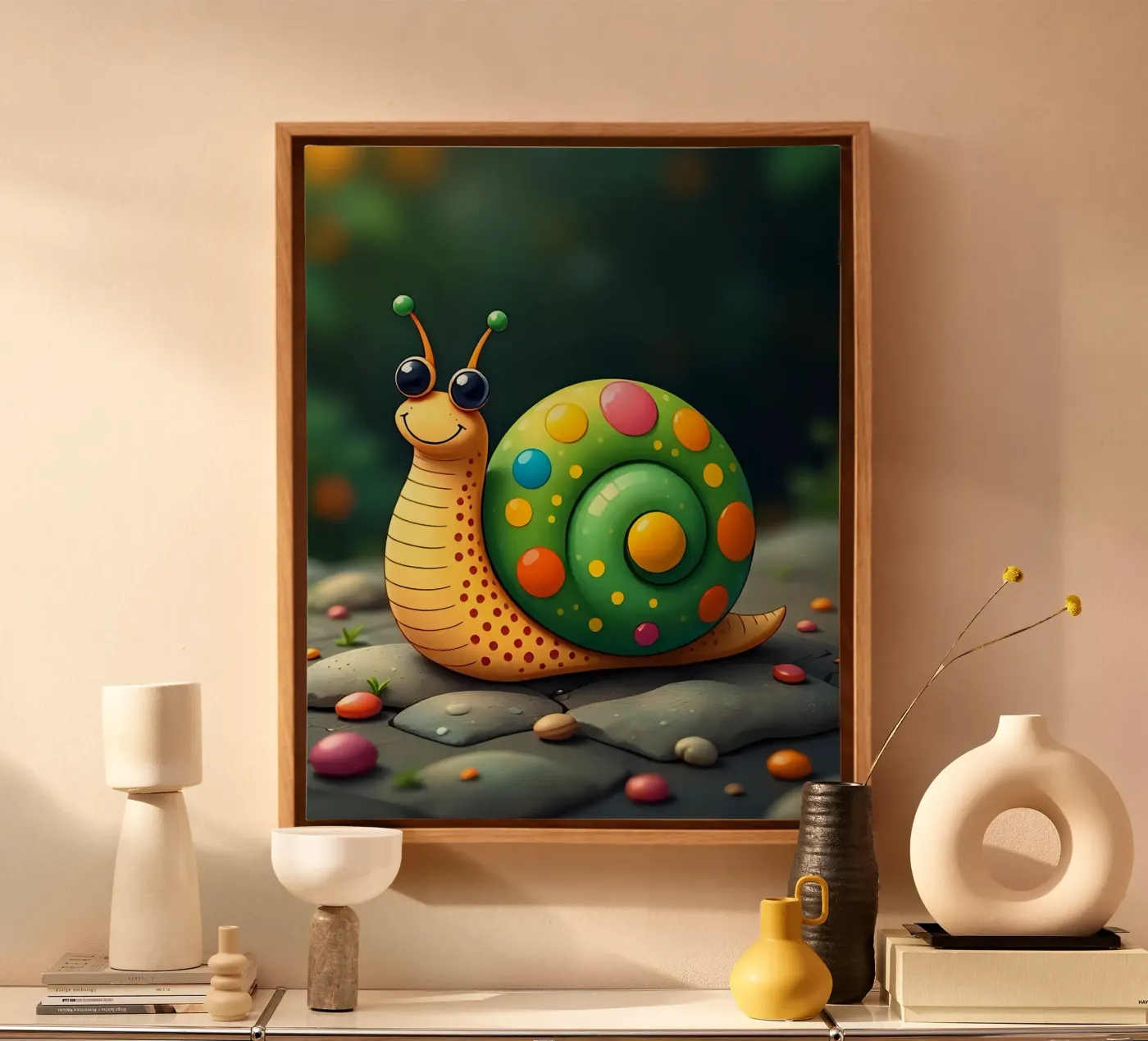 Snail_2 tela da Tierisch bunt by LK