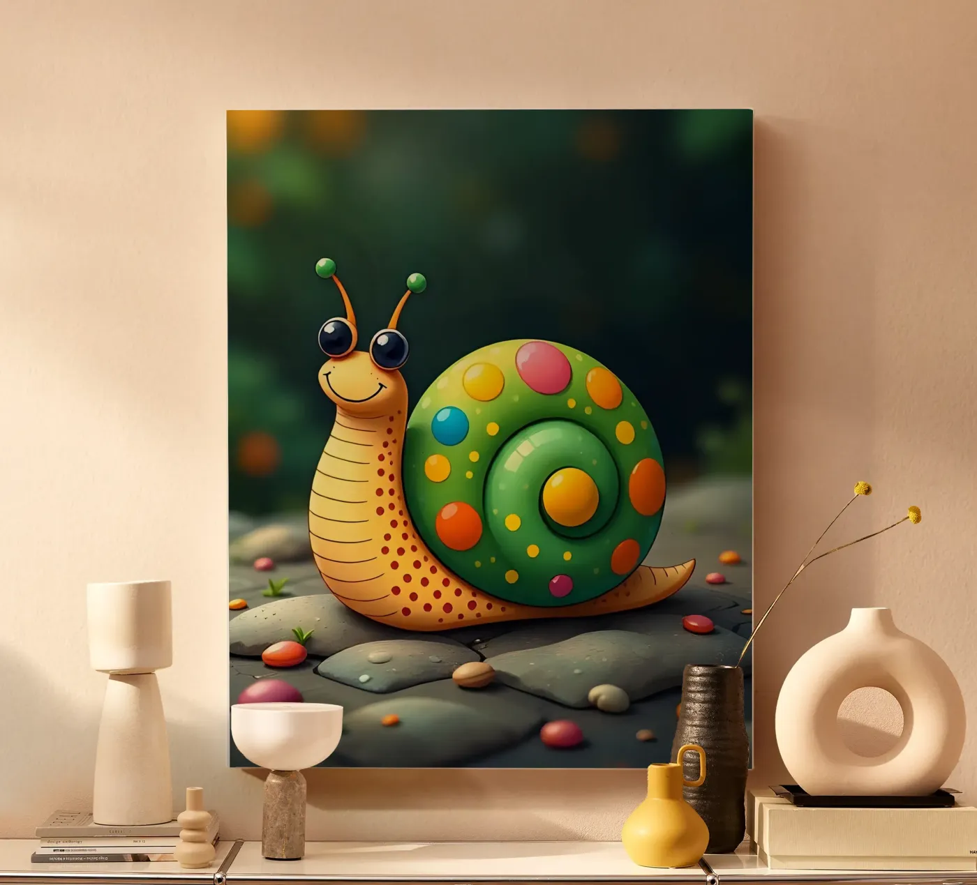 Snail_2 tela da Tierisch bunt by LK