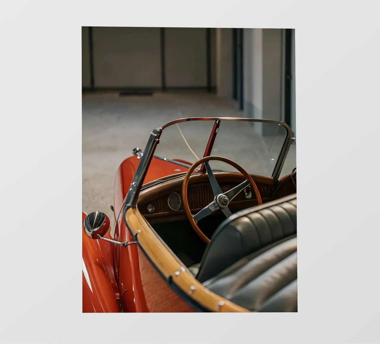 Auto d'epoca rossa telo in pvc da CAR EDITION