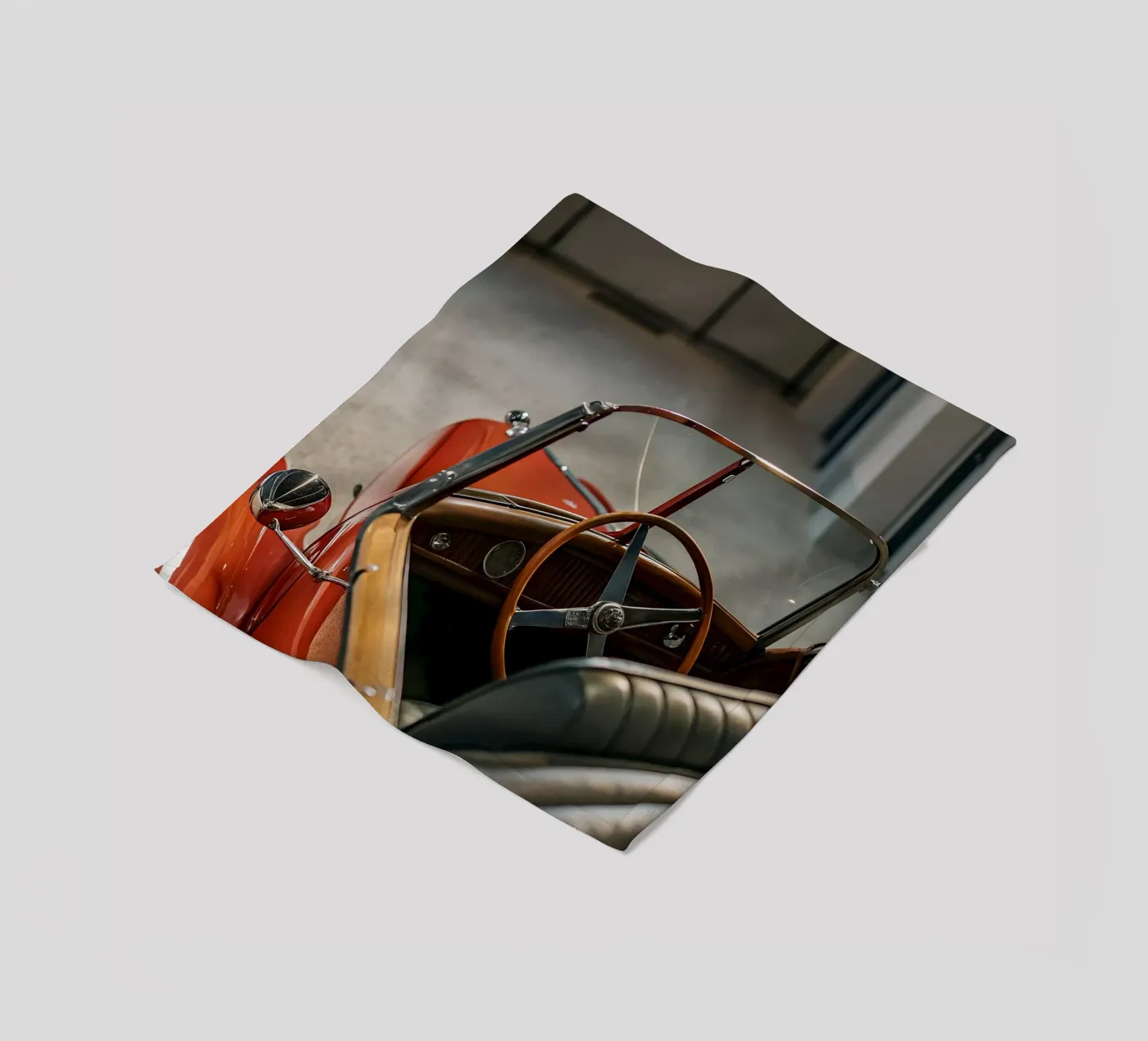 Red Classic Car Fleecedecke von CAR EDITION