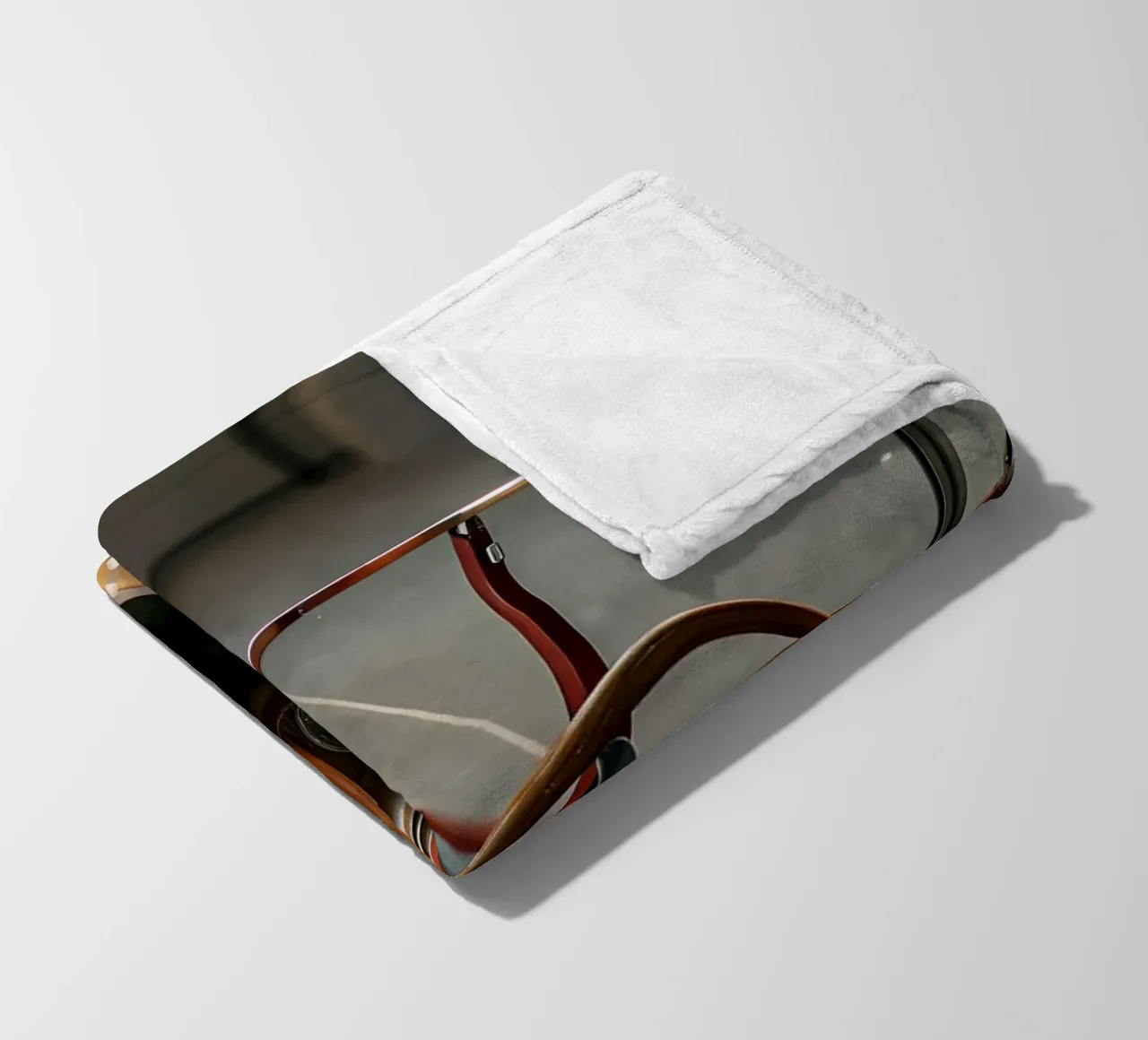 Red Classic Car fleece blanket by CAR EDITION