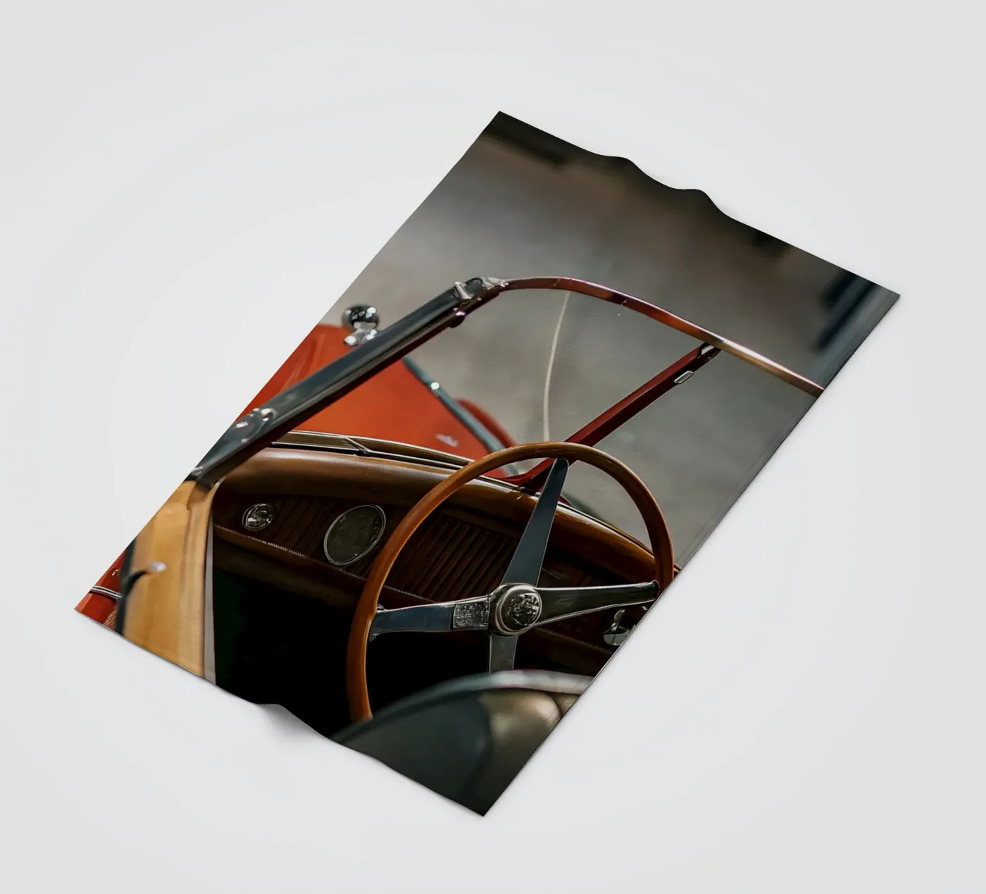 Red Classic Car Fleecedecke von CAR EDITION