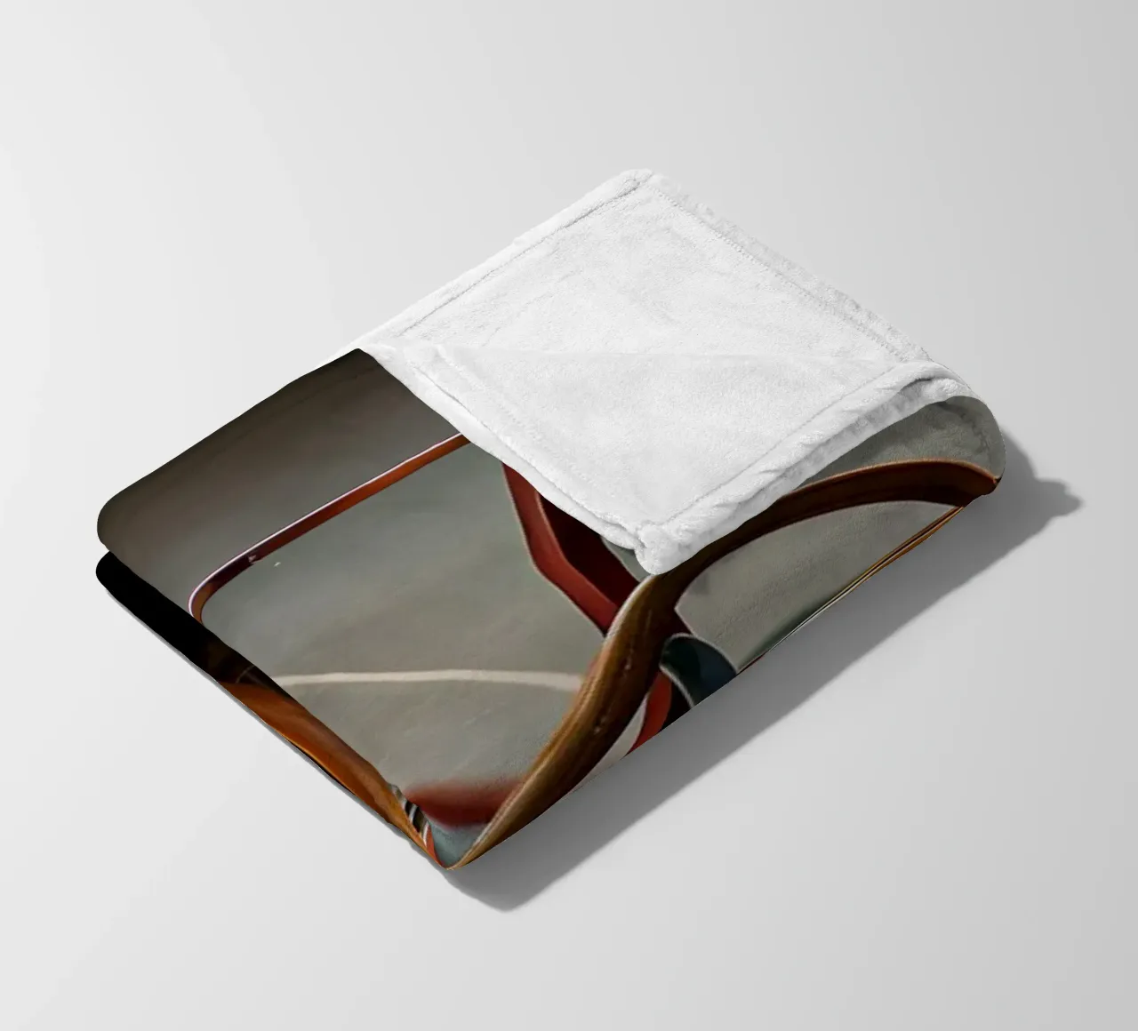 Roter Oldtimer Fleecedecke von CAR EDITION