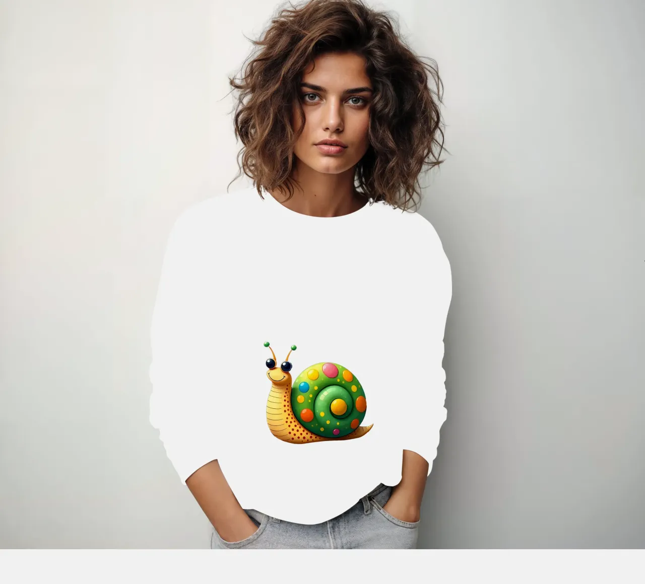 Snail_2a sweatshirt by Tierisch bunt by LK