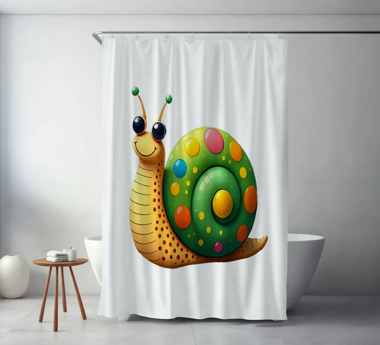 Lumaca_2a tenda da doccia da Tierisch bunt by LK