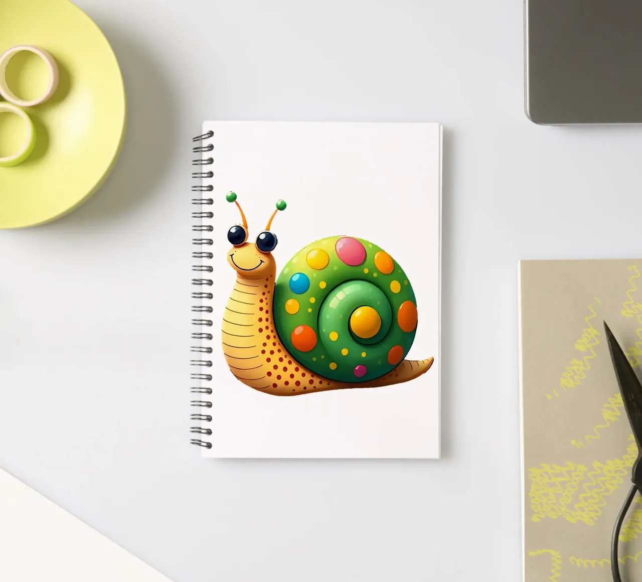 Snail_2a spiral notebook by Tierisch bunt by LK