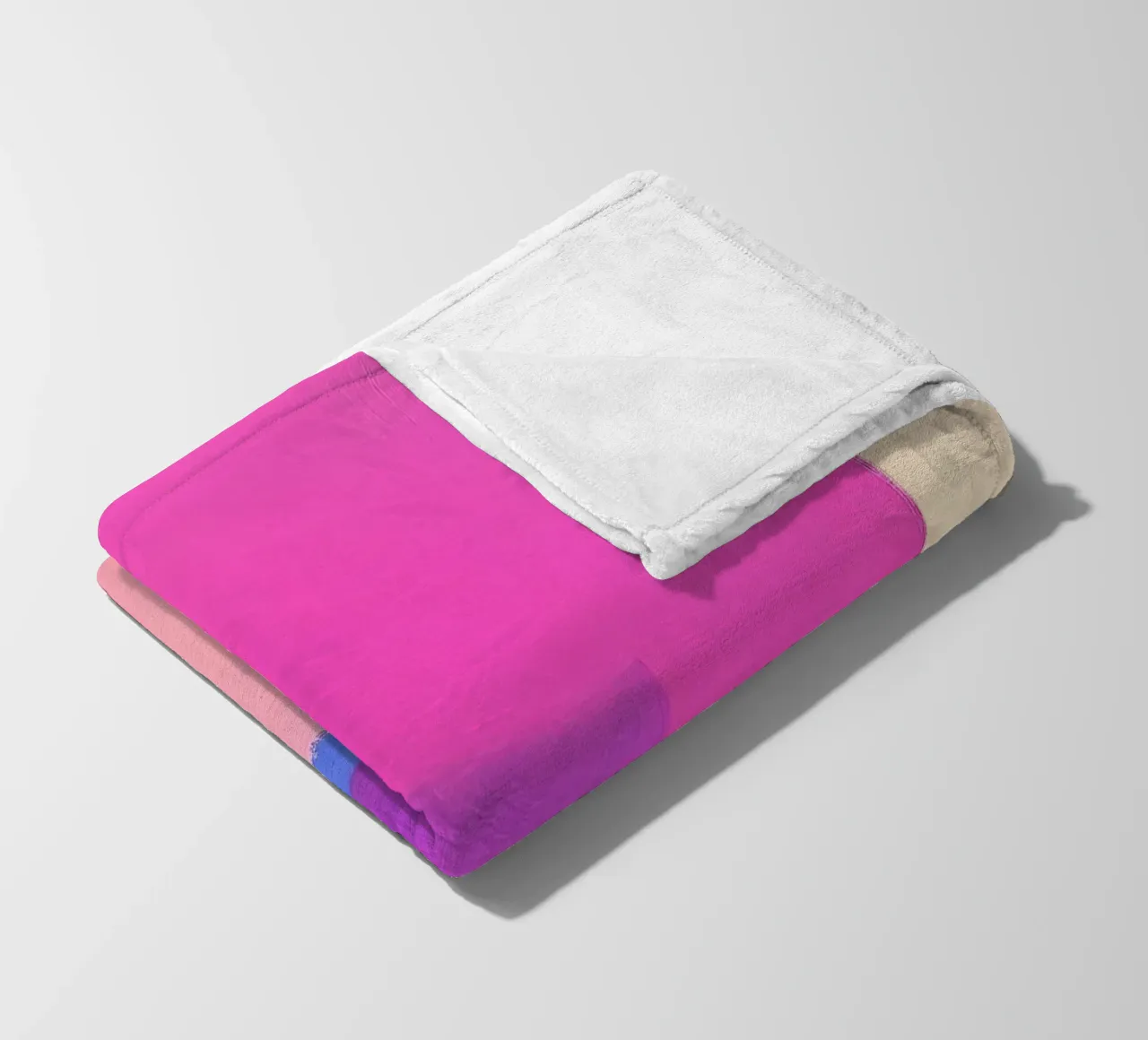 Minimal Retro Rosa Arancione Beige coperta in pile da Euphoria Theresa