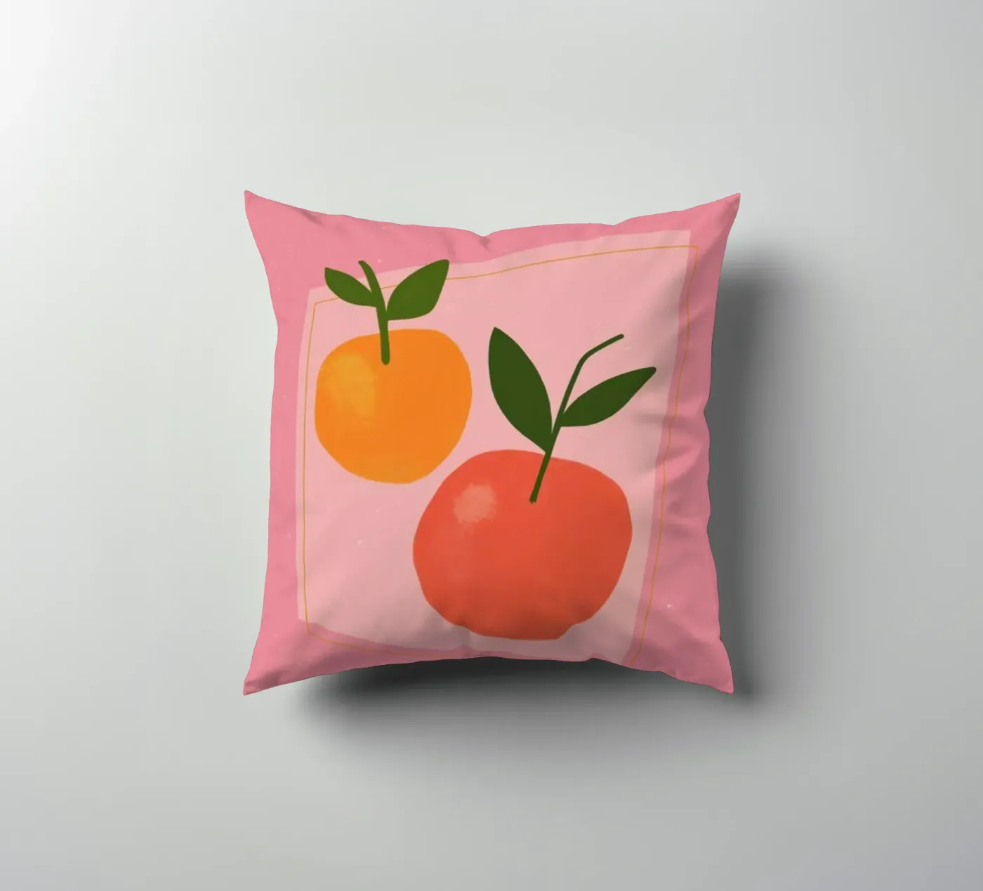 Oranges kussen van Galaxy Eyes