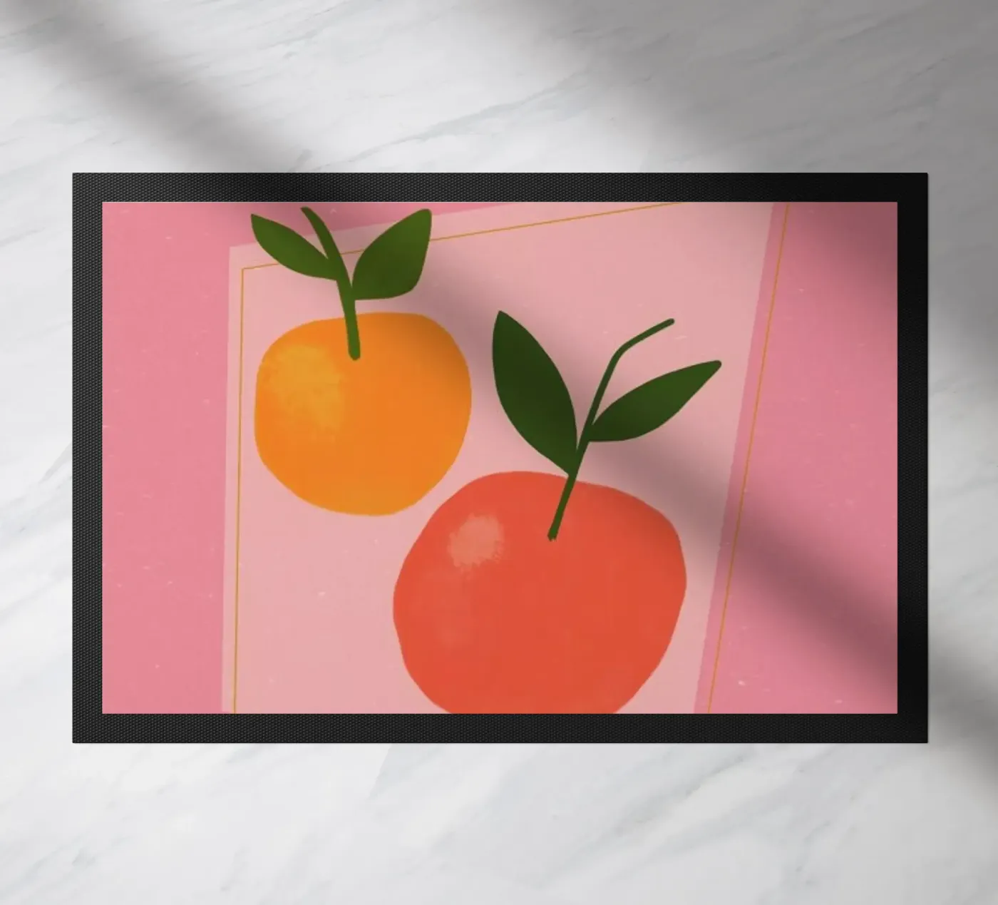 Oranges deurmat van Galaxy Eyes