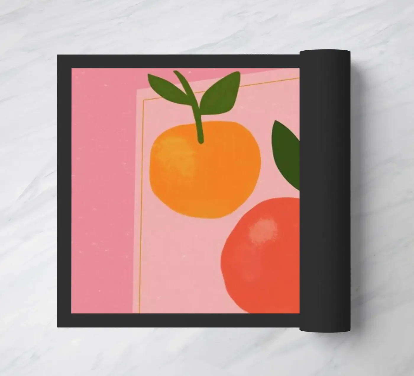 Oranges deurmat van Galaxy Eyes