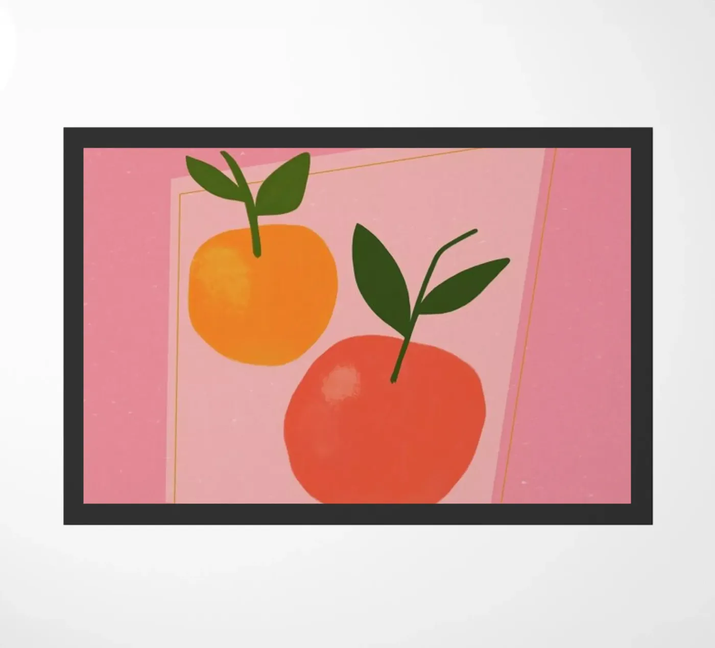 Oranges deurmat van Galaxy Eyes