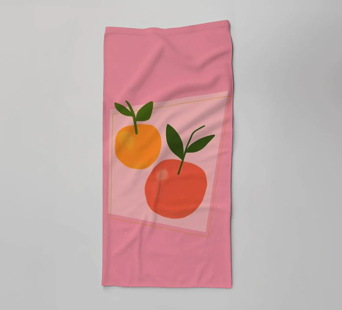 Oranges badhanddoek van Galaxy Eyes