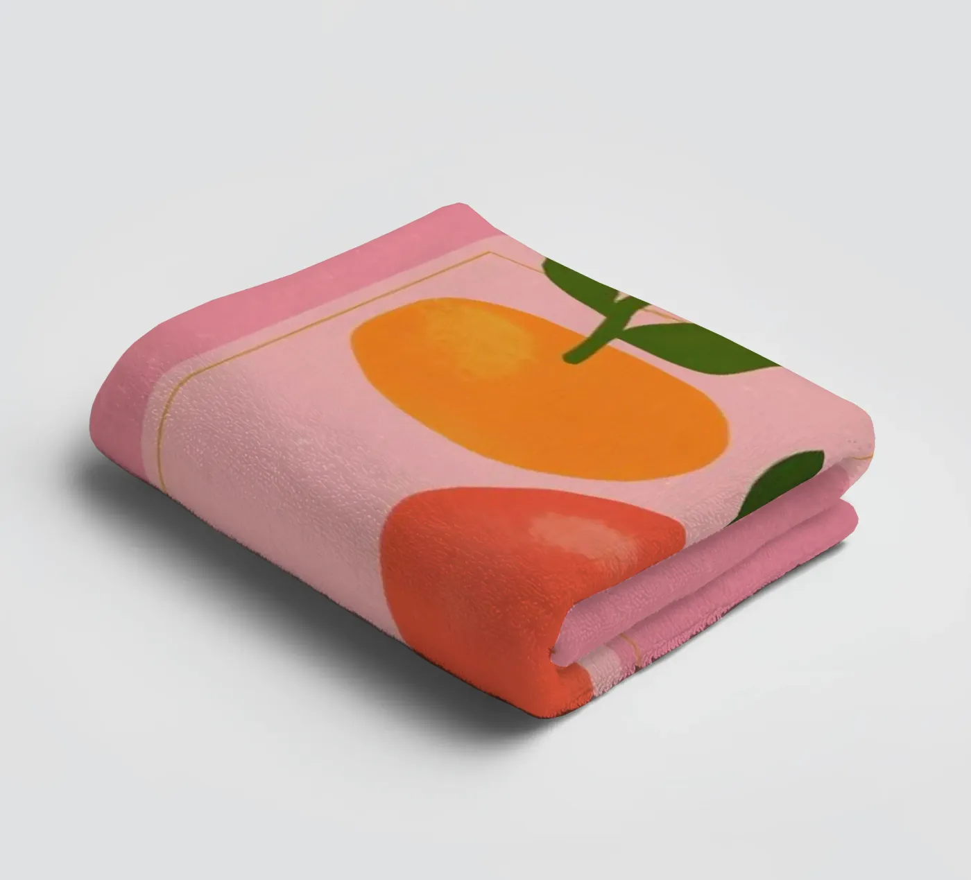 Oranges badhanddoek van Galaxy Eyes