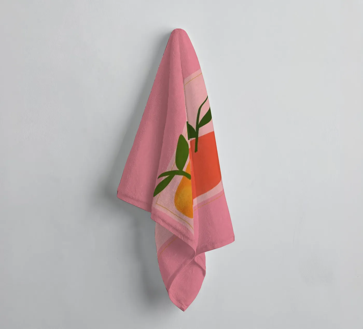 Oranges badhanddoek van Galaxy Eyes