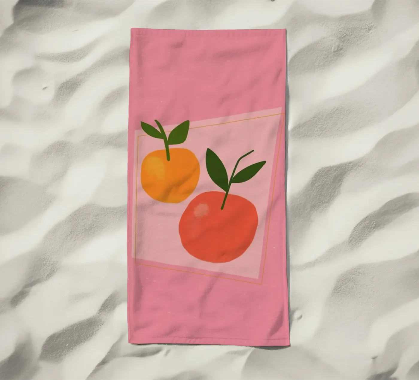 Oranges serviette de plage de Galaxy Eyes