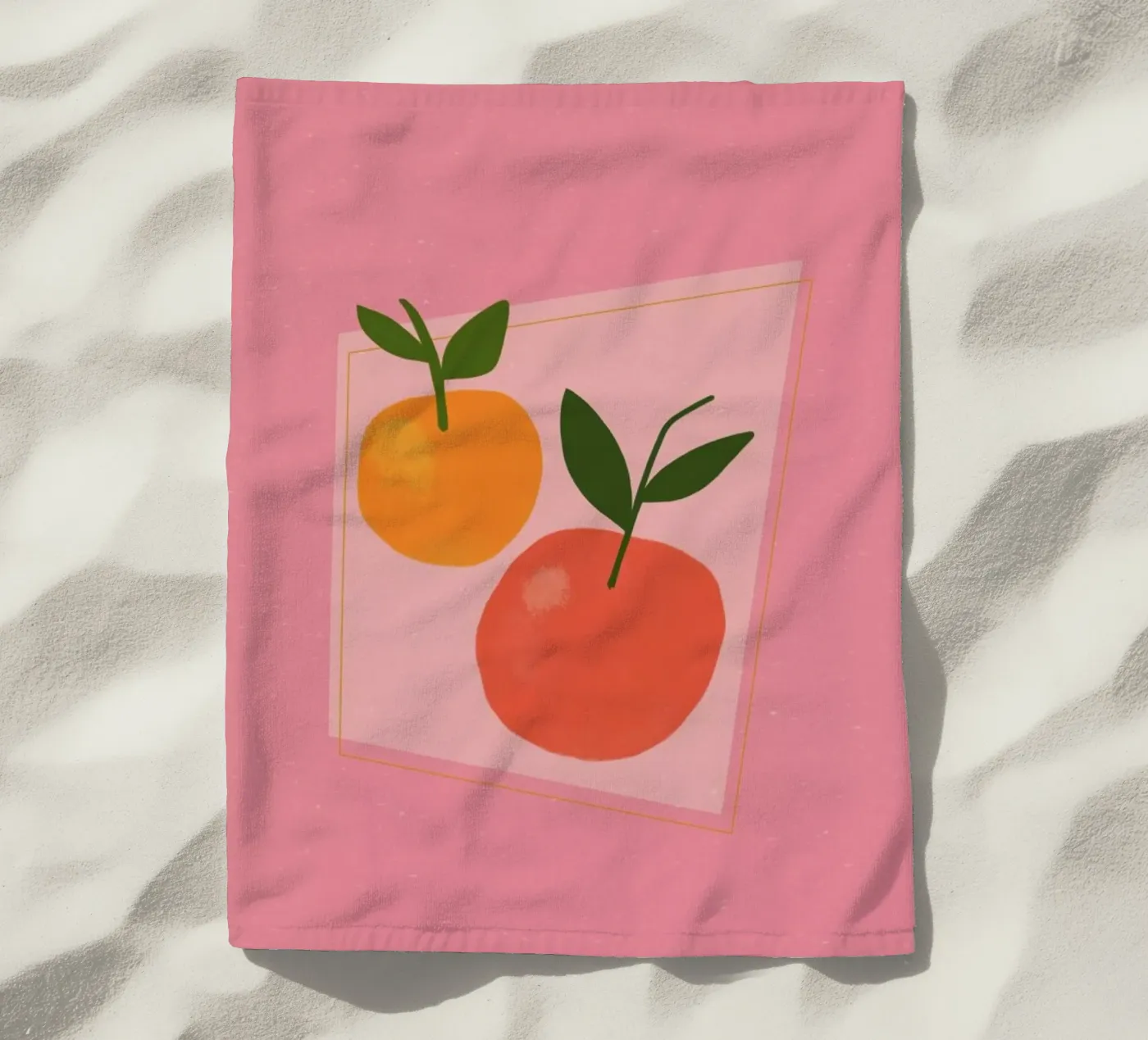 Oranges serviette de plage de Galaxy Eyes