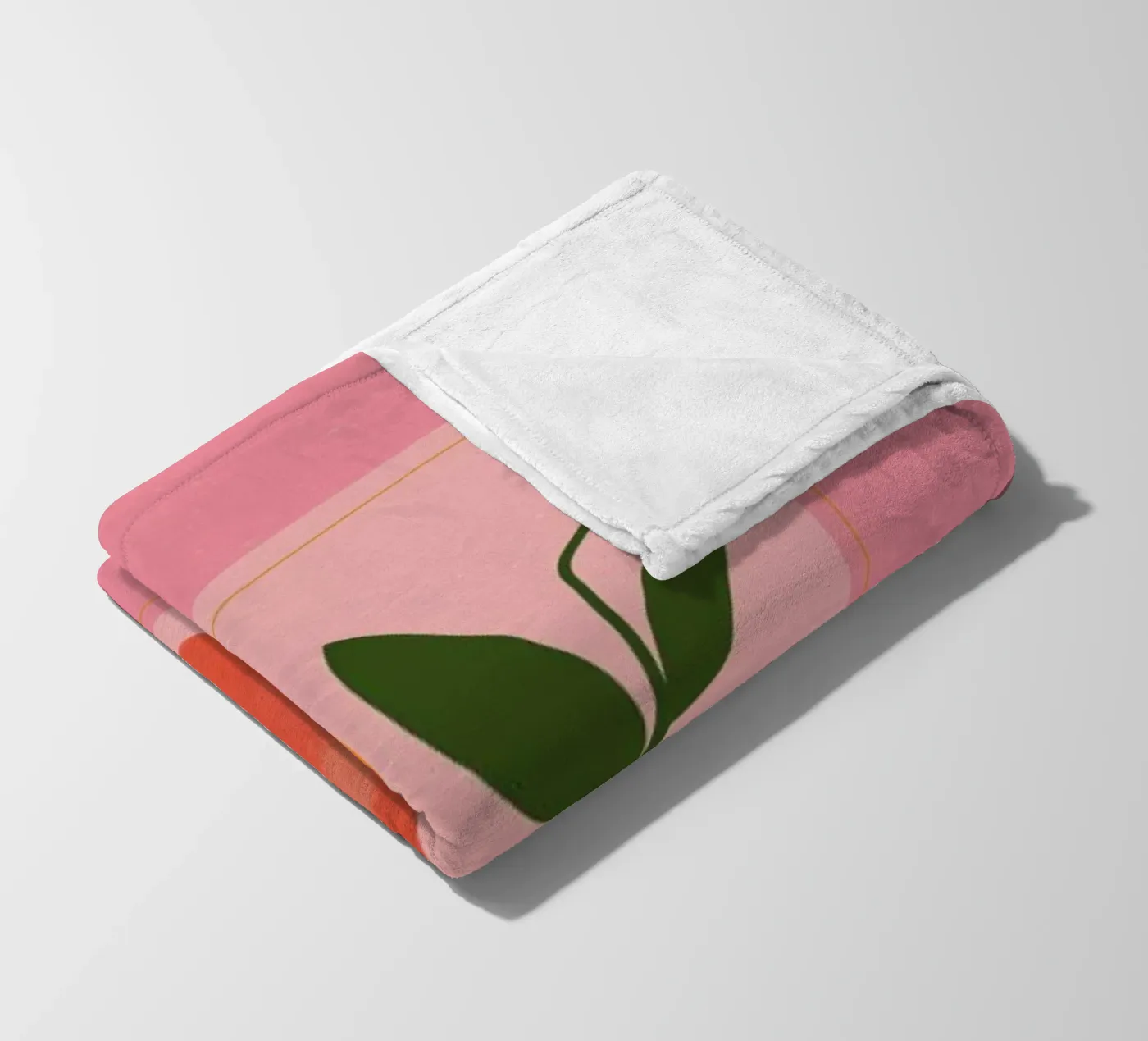 Oranges Fleecedecke von Galaxy Eyes