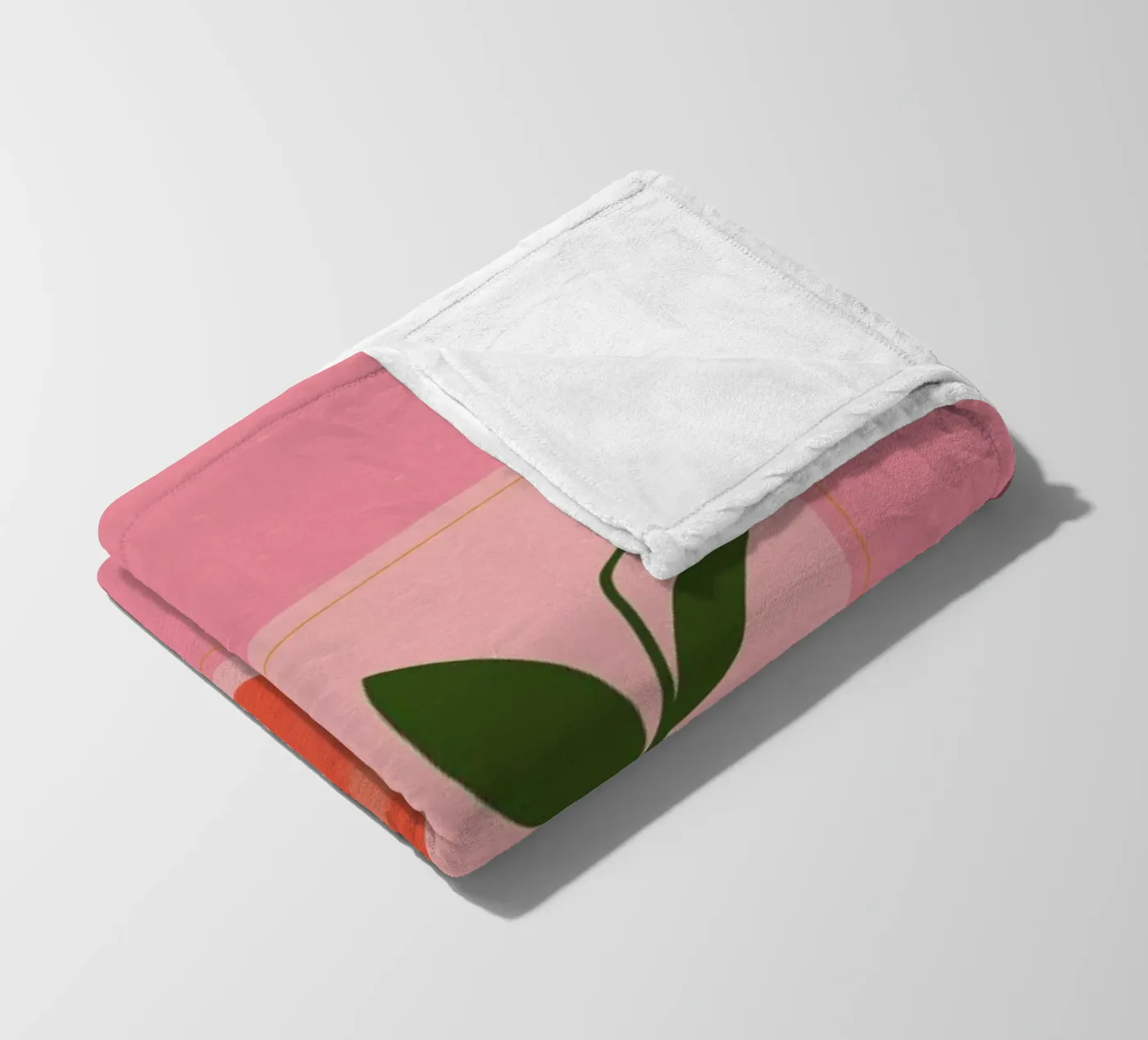 Oranges Fleecedecke von Galaxy Eyes