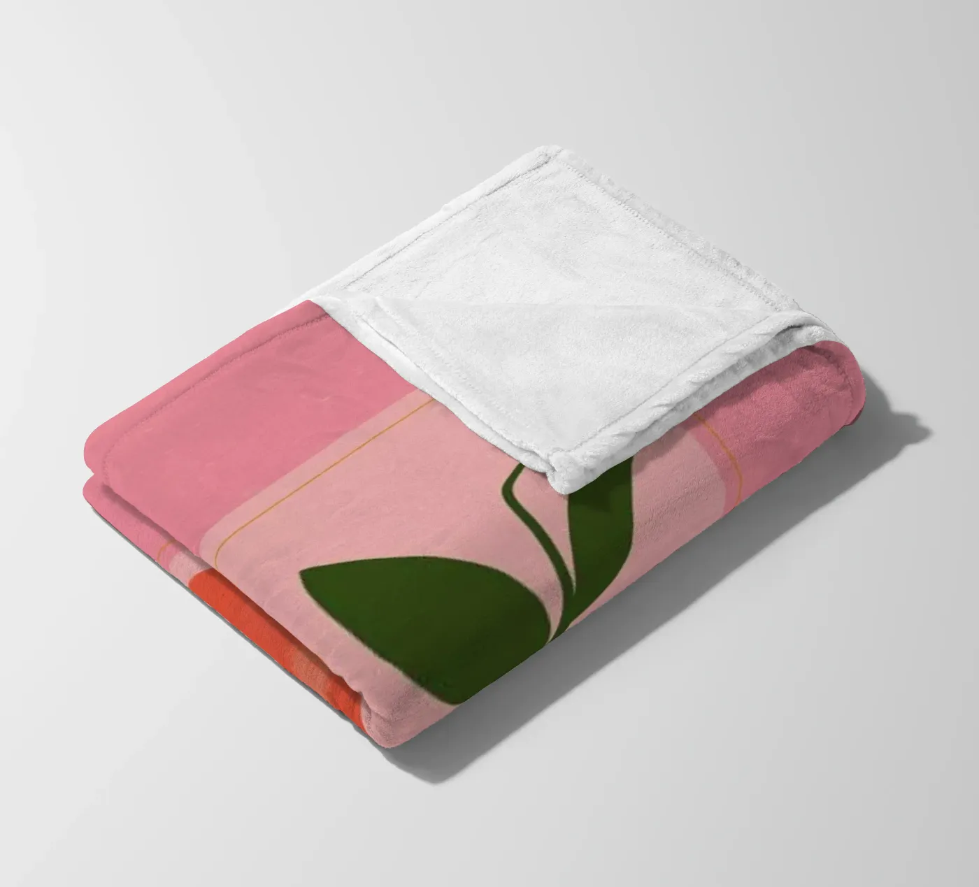 Oranges Fleecedecke von Galaxy Eyes