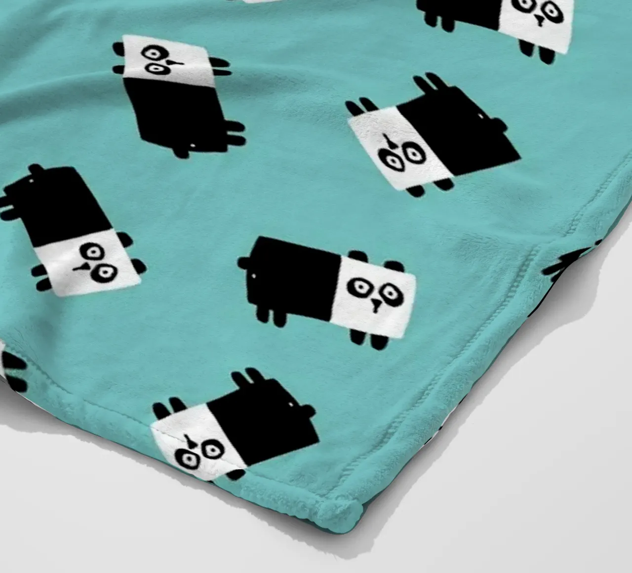 Pandas Fleecedecke von aucontraire