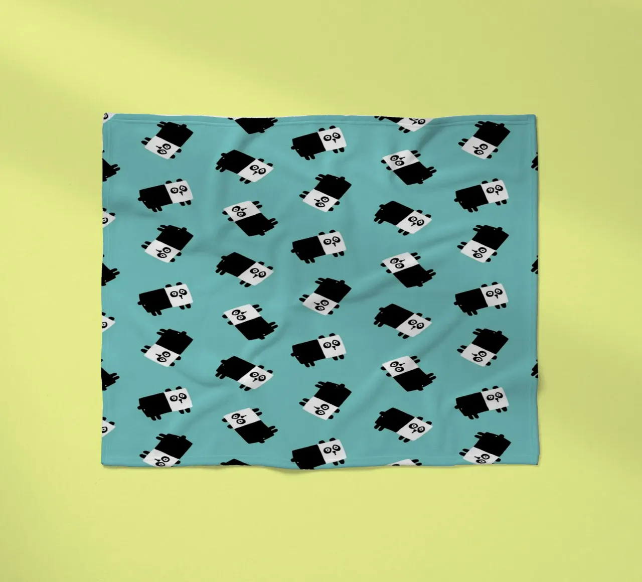 Pandas Fleecedecke von aucontraire