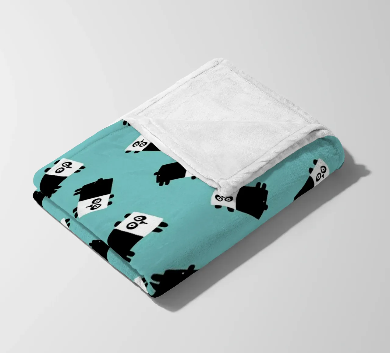Pandas Fleecedecke von aucontraire