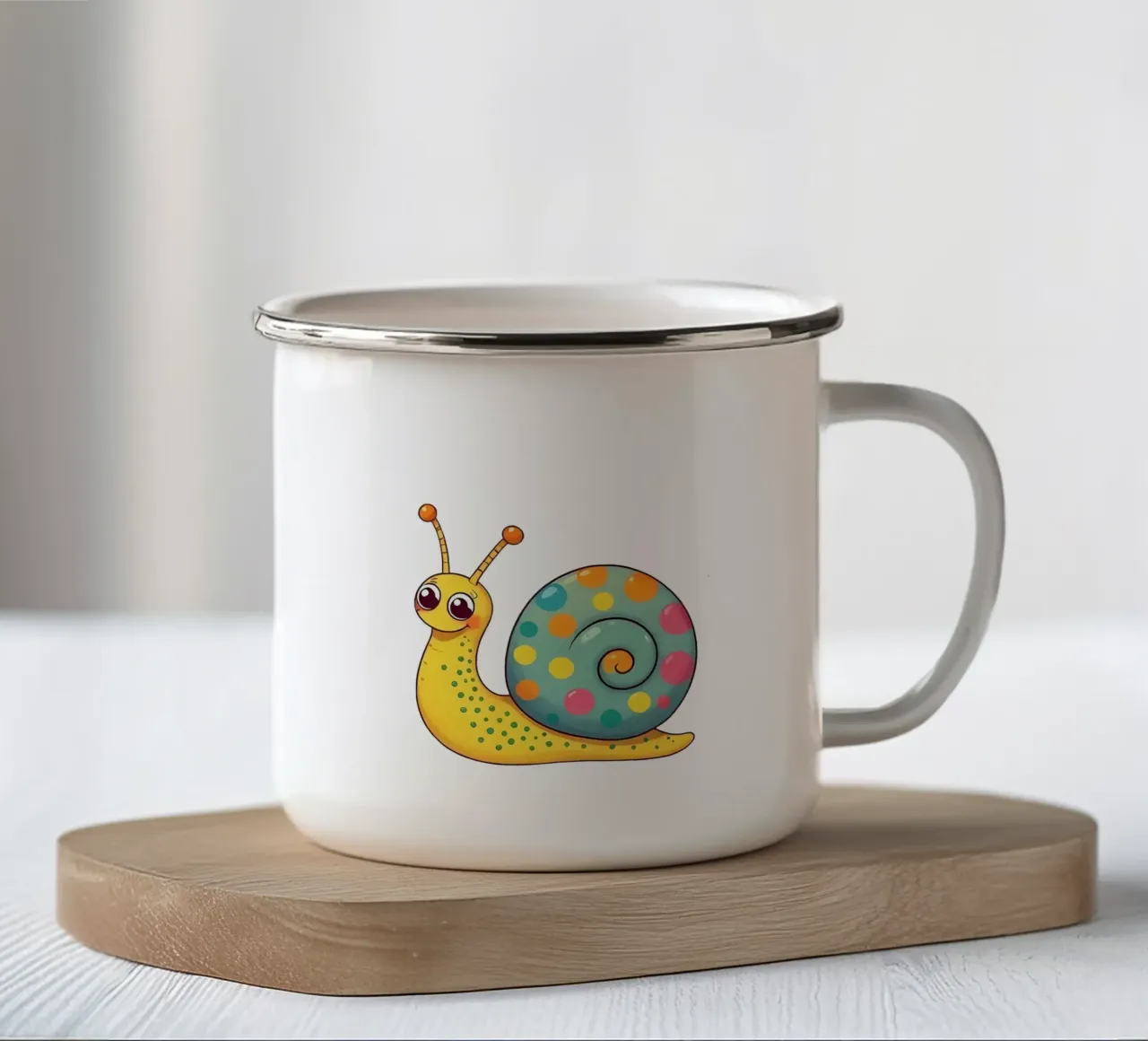 Lumaca_3a tazza in smalto da Tierisch bunt by LK