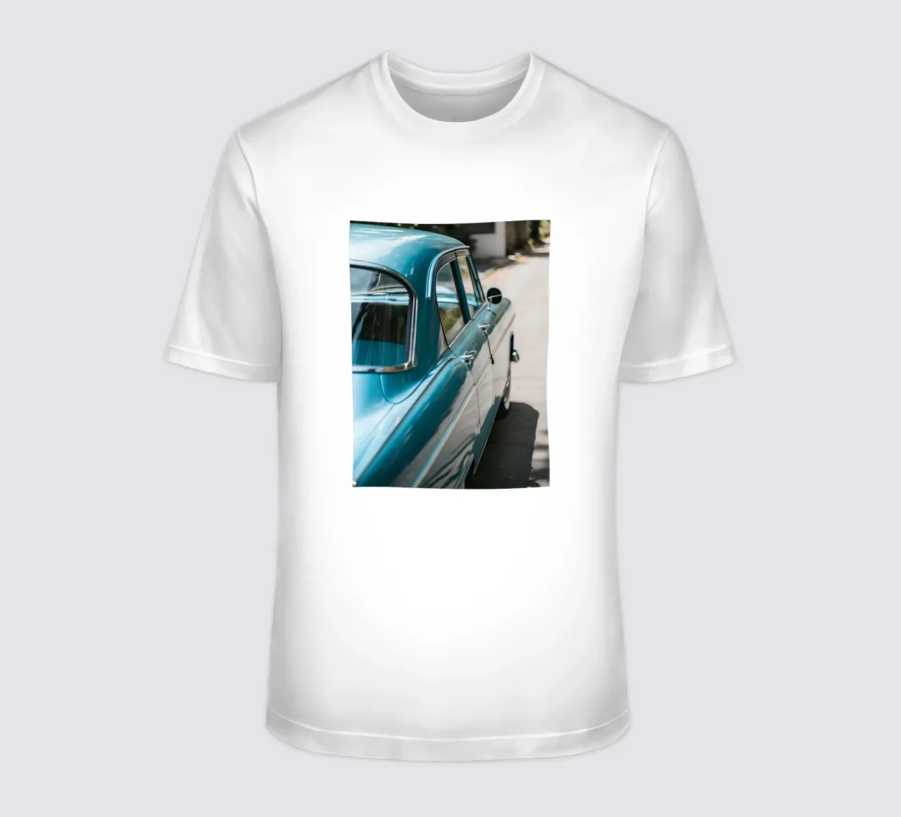 Blauer Oldtimer T-Shirt von CAR EDITION