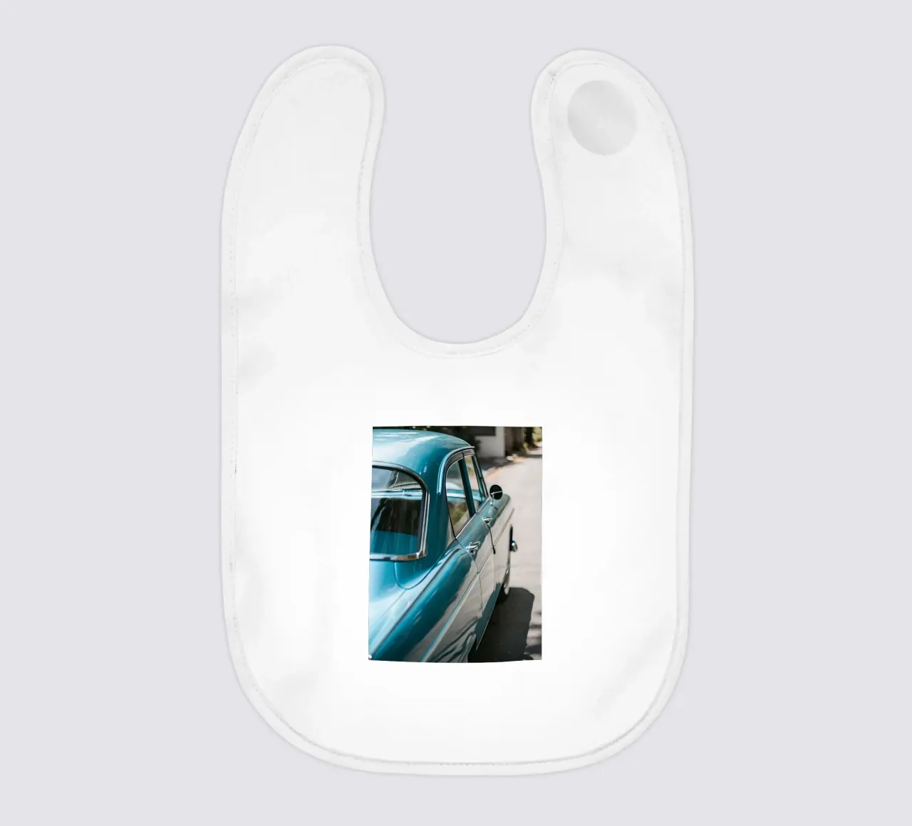 Blauer Oldtimer Babylätzchen von CAR EDITION