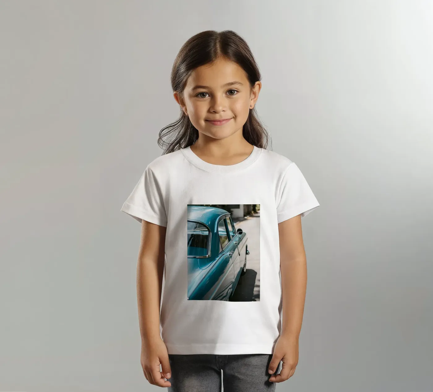 Blauer Oldtimer Kinder T-Shirt von CAR EDITION