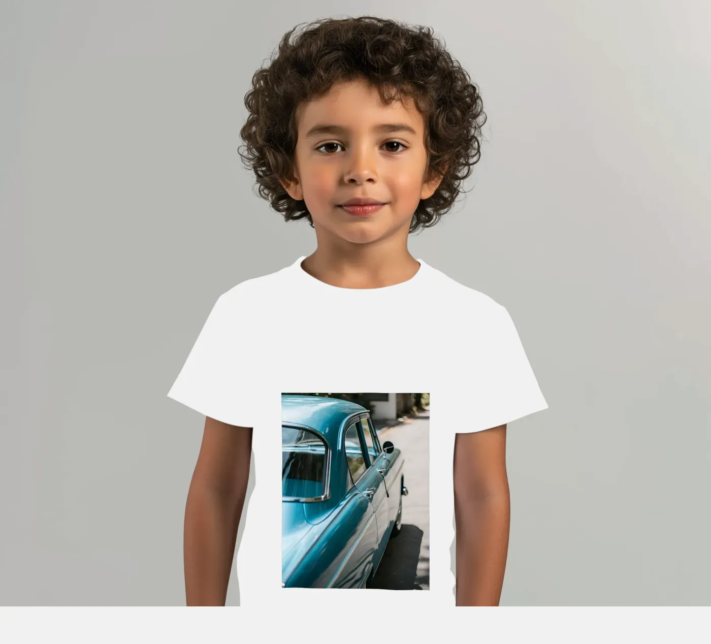 Blauer Oldtimer Kinder T-Shirt von CAR EDITION