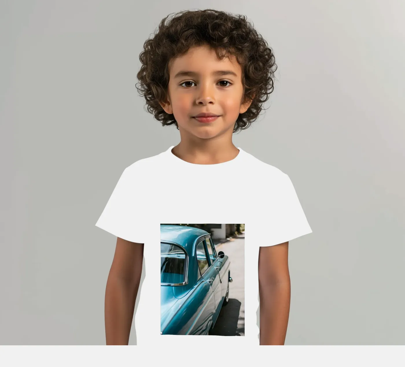 Blue Classic Car Kinder T-Shirt von CAR EDITION
