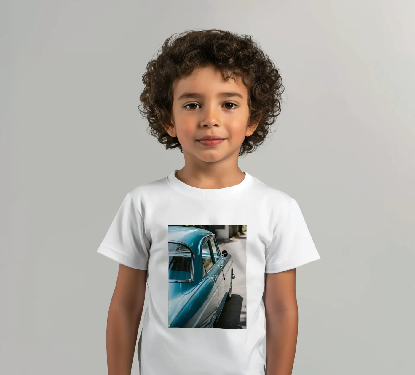 Blauer Oldtimer Kinder T-Shirt von CAR EDITION