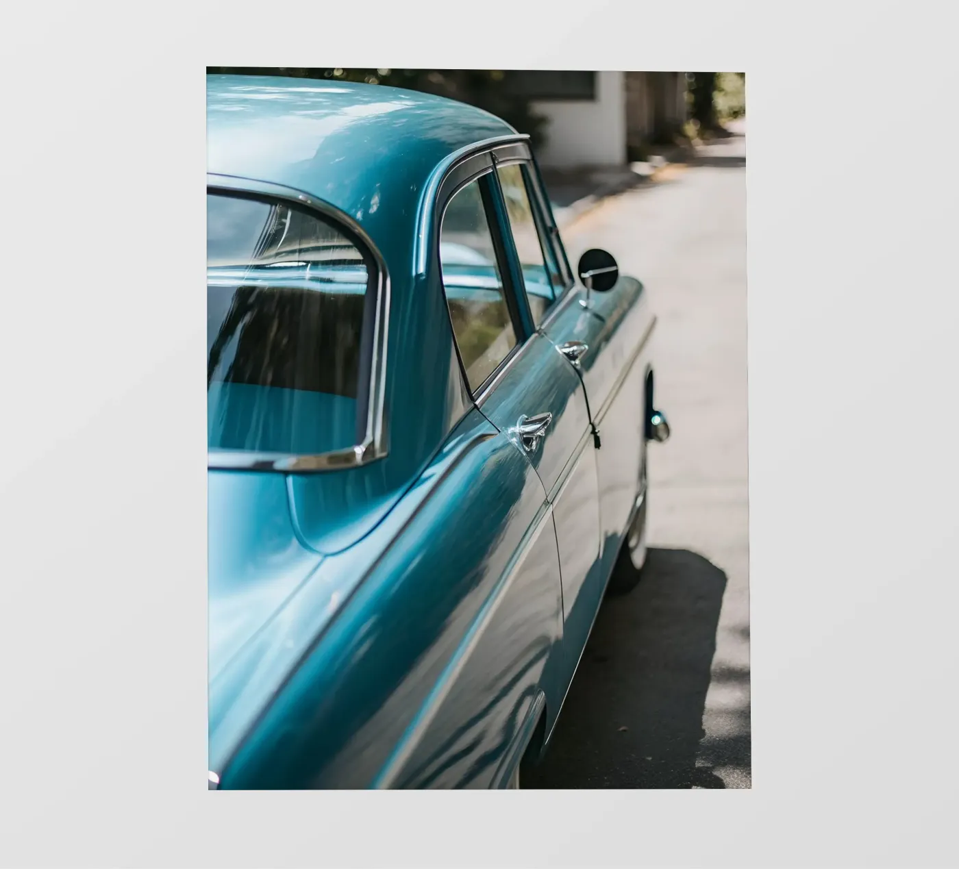 Blauer Oldtimer Fototapete von CAR EDITION