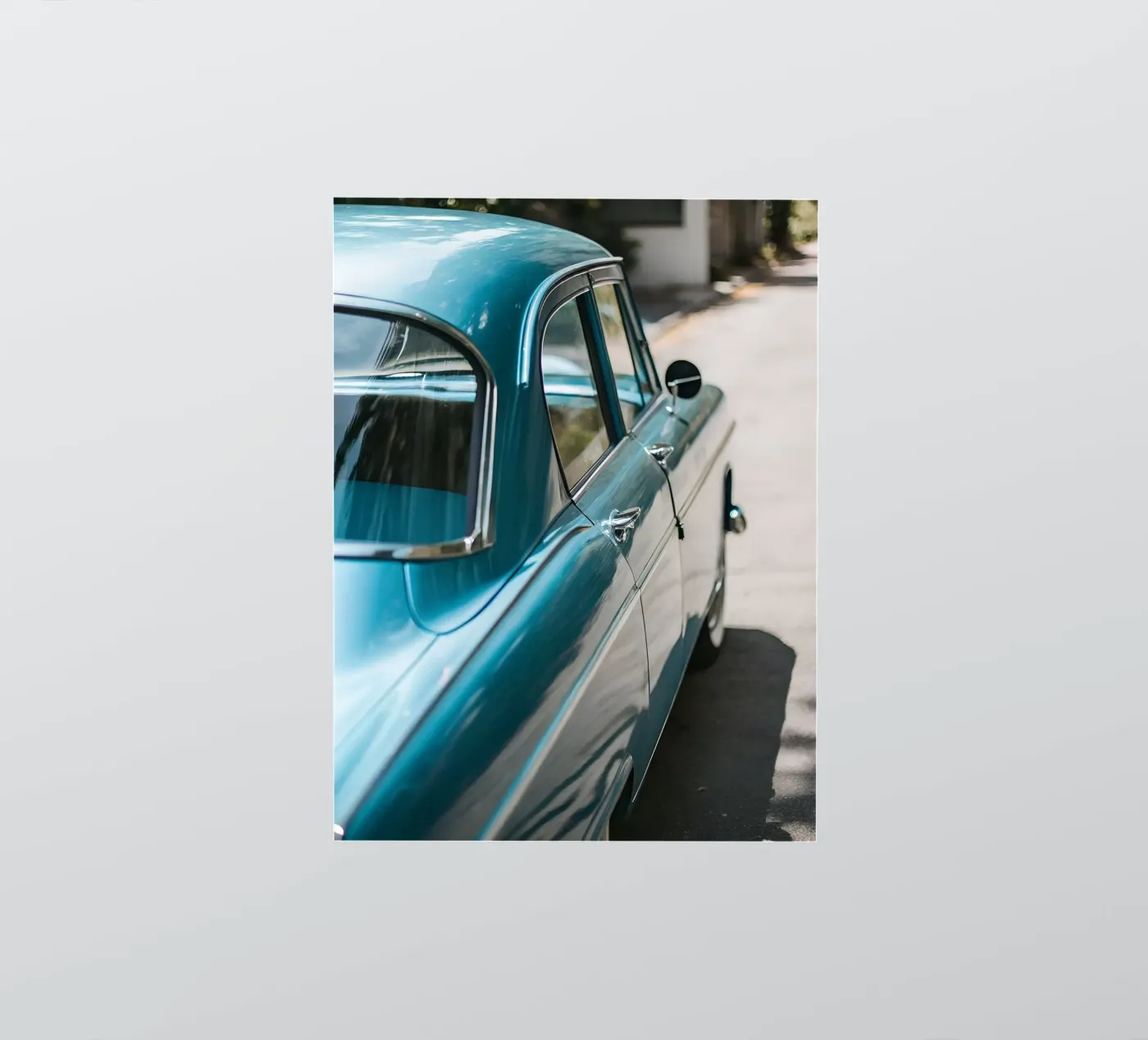 Blauer Oldtimer Sticker von CAR EDITION