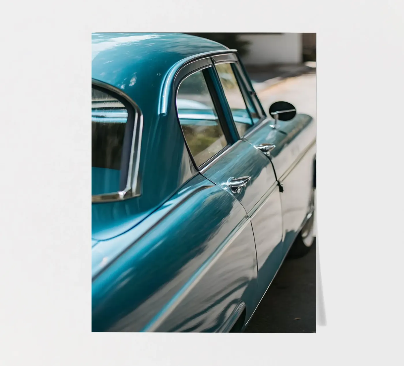 Blauer Oldtimer Stickerbogen von CAR EDITION