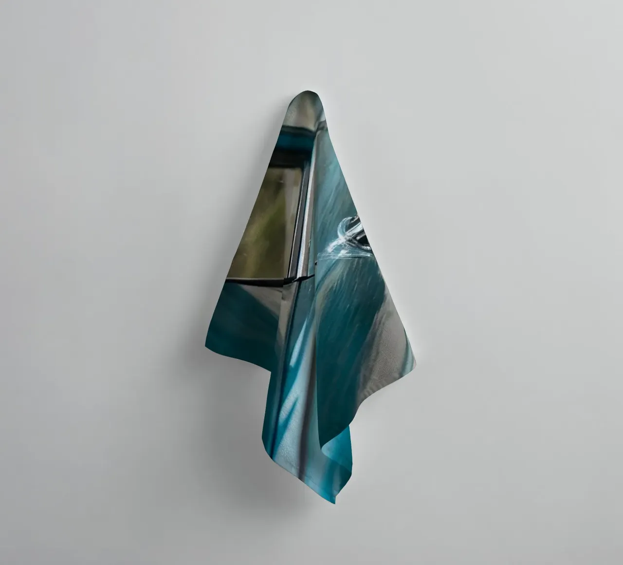 Blauer Oldtimer Handtuch von CAR EDITION