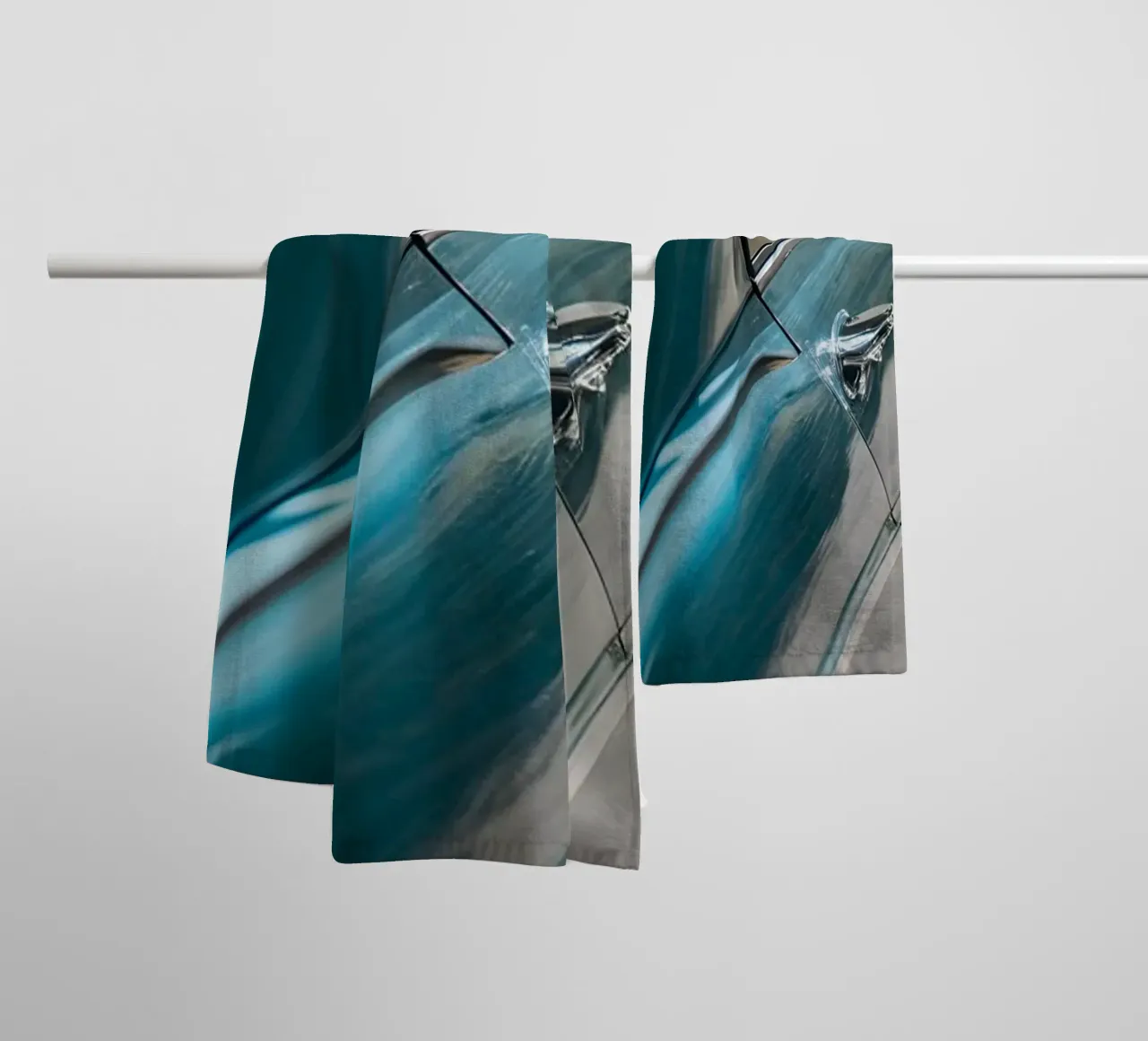 Blauer Oldtimer Handtuch von CAR EDITION