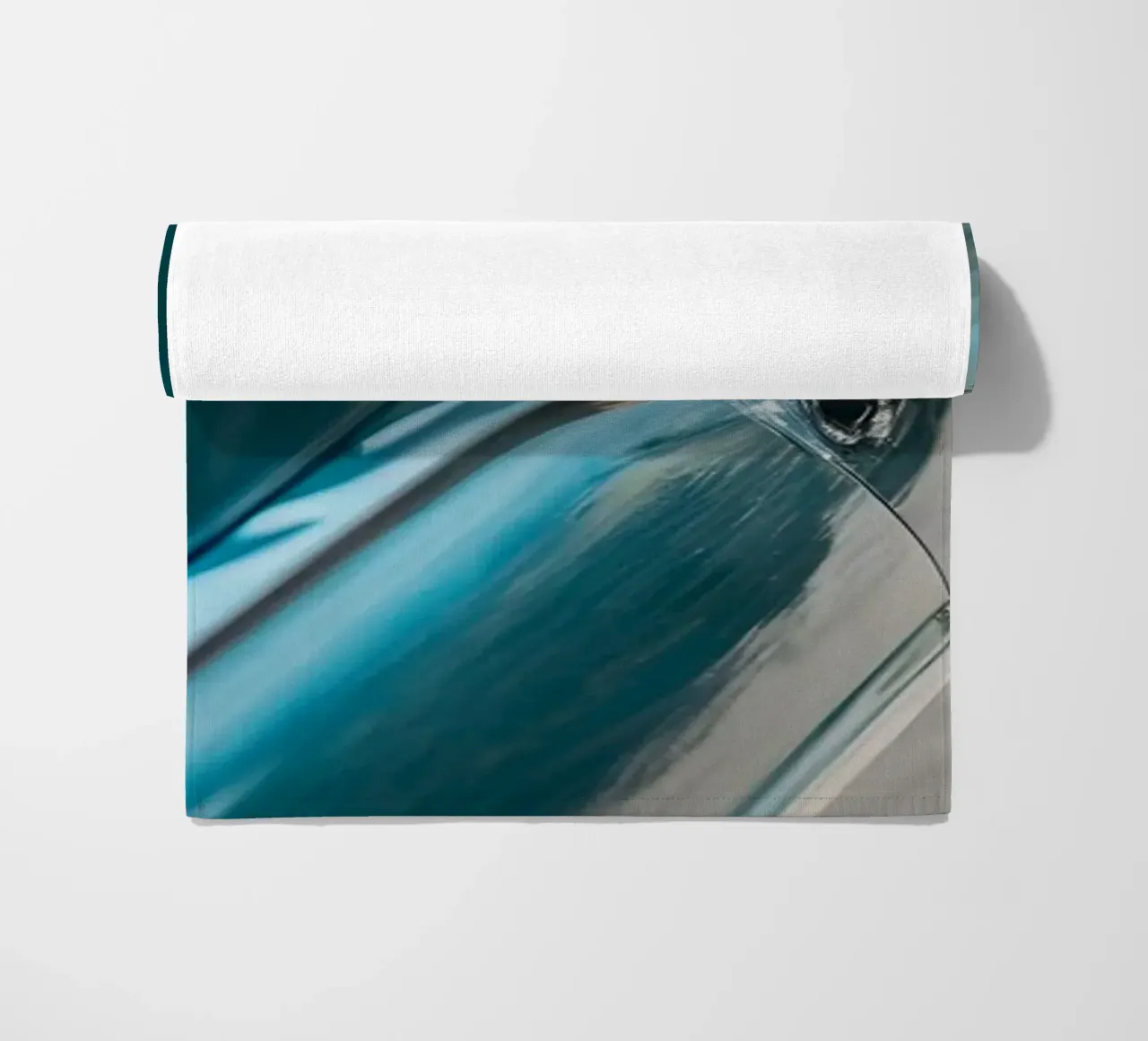 Blauer Oldtimer Strandtuch von CAR EDITION