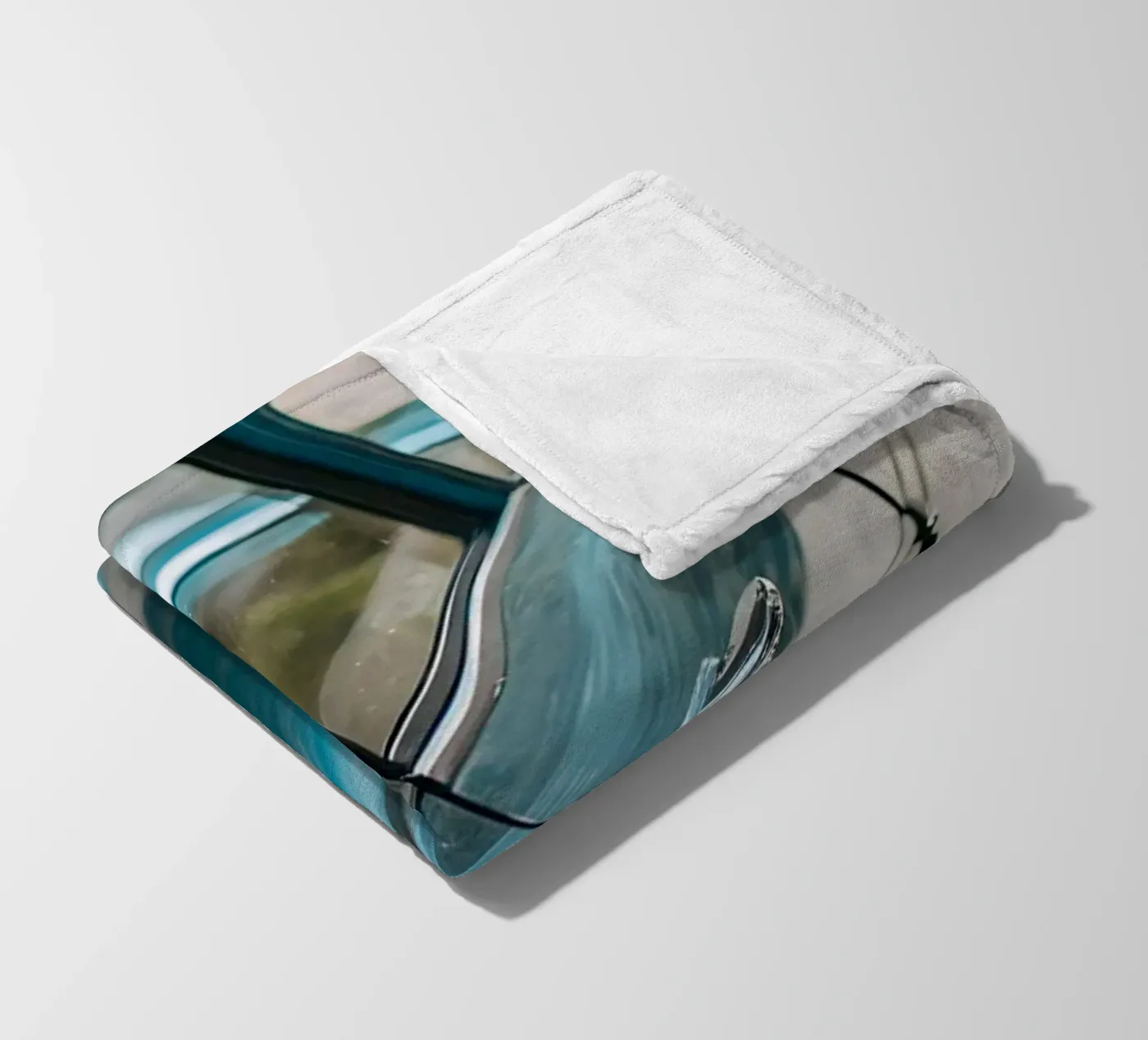 Blue Classic Car fleece blanket by CAR EDITION